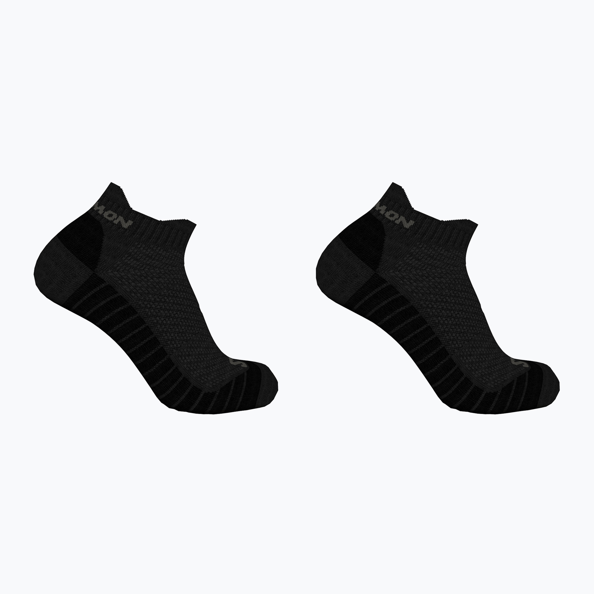 Salomon Aero Ankle bežecké ponožky 2 páry black/pewter (Aero Ankle LC2256700)
