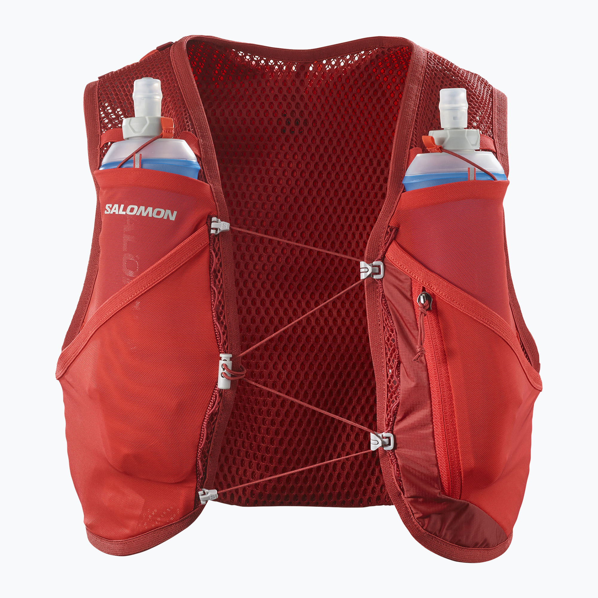 Bežecká vesta Salomon Active Skin 4 set red dahlia/high risk (Active Skin 4 Set LC2178300)