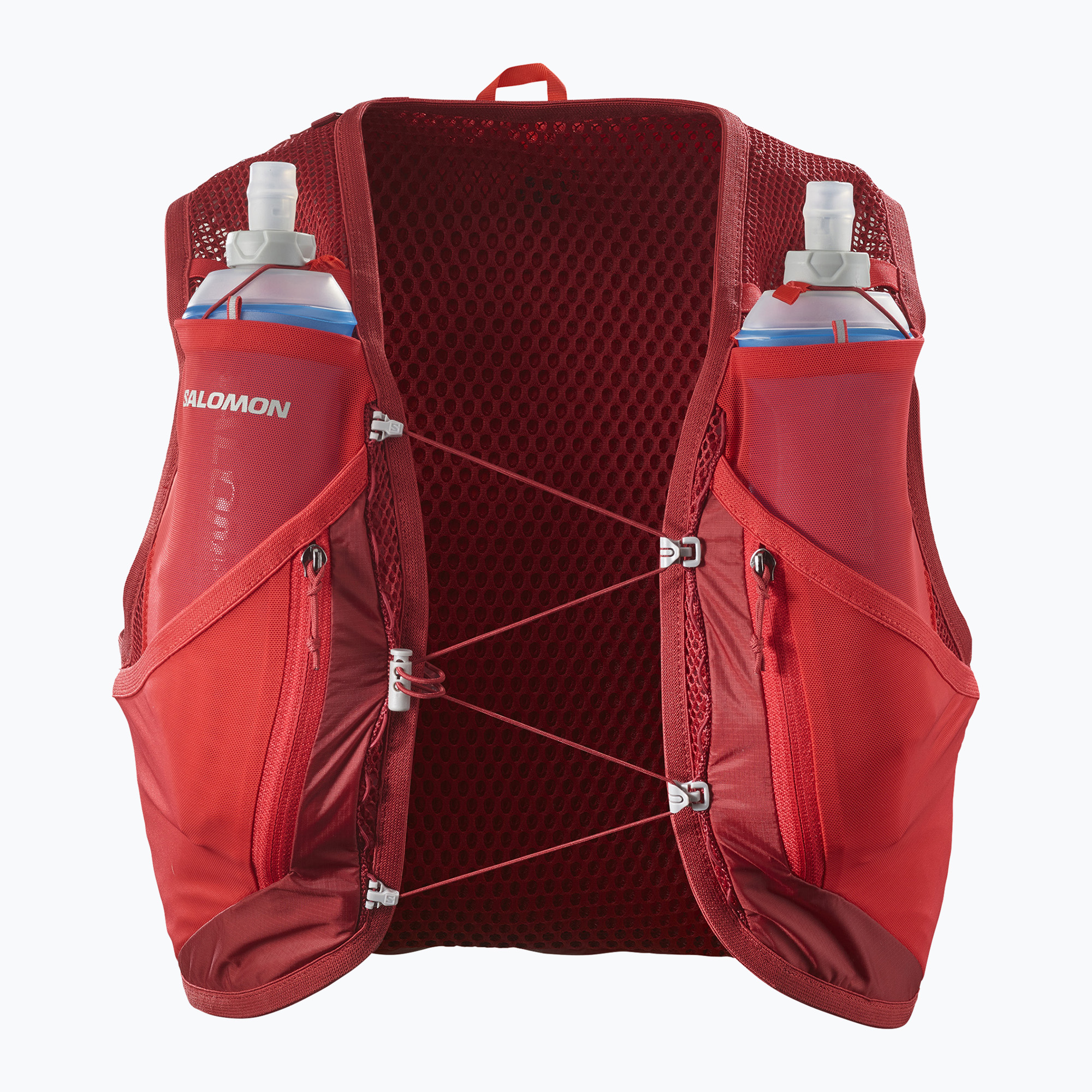 Bežecká vesta Salomon Active Skin 12 Set red dahlia/high risk red (Active Skin 12 Set LC2177500)