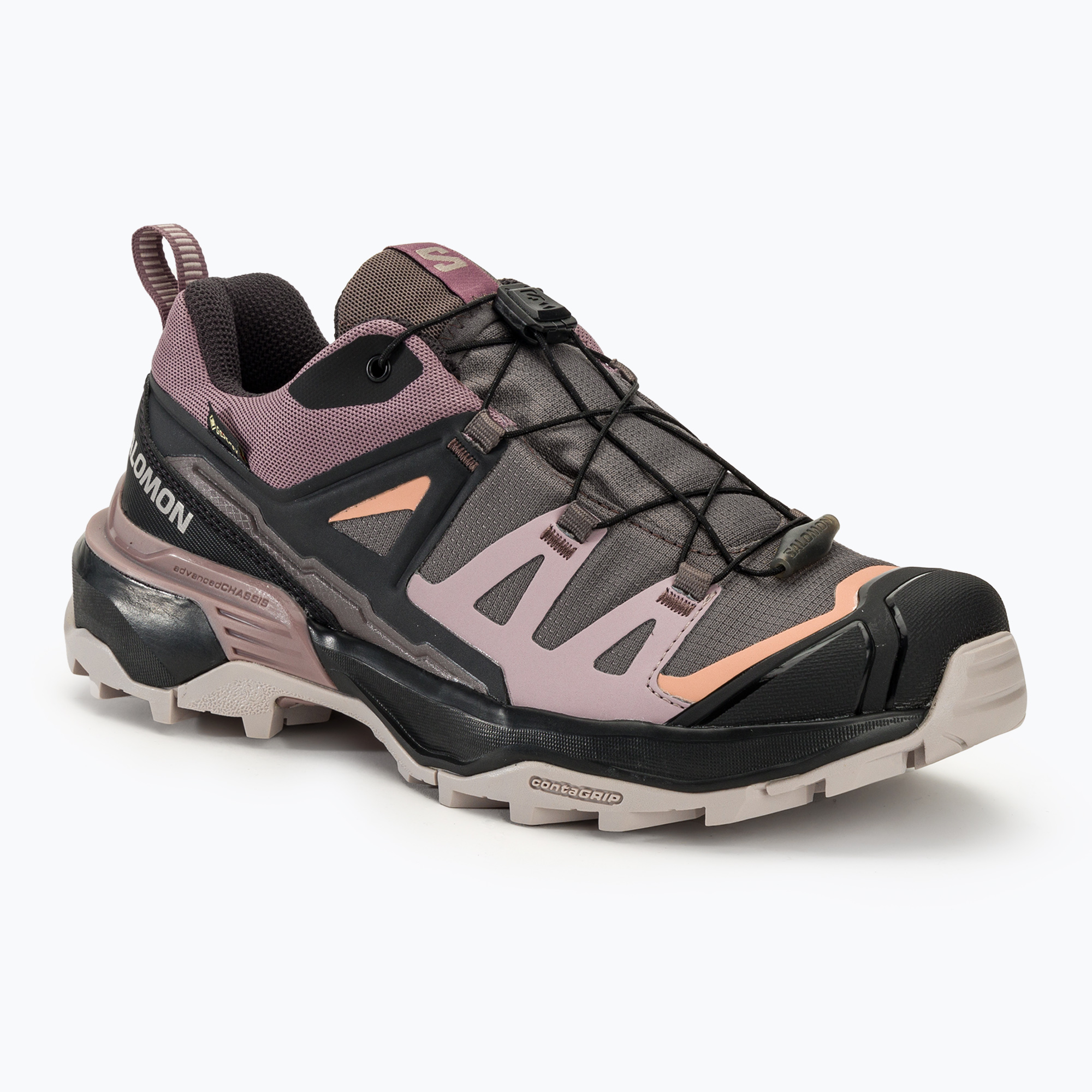 Dámske turistické topánky Salomon X Ultra 360 GTX plum kitten/phantom/cork (X Ultra 360 GTX L47449400)