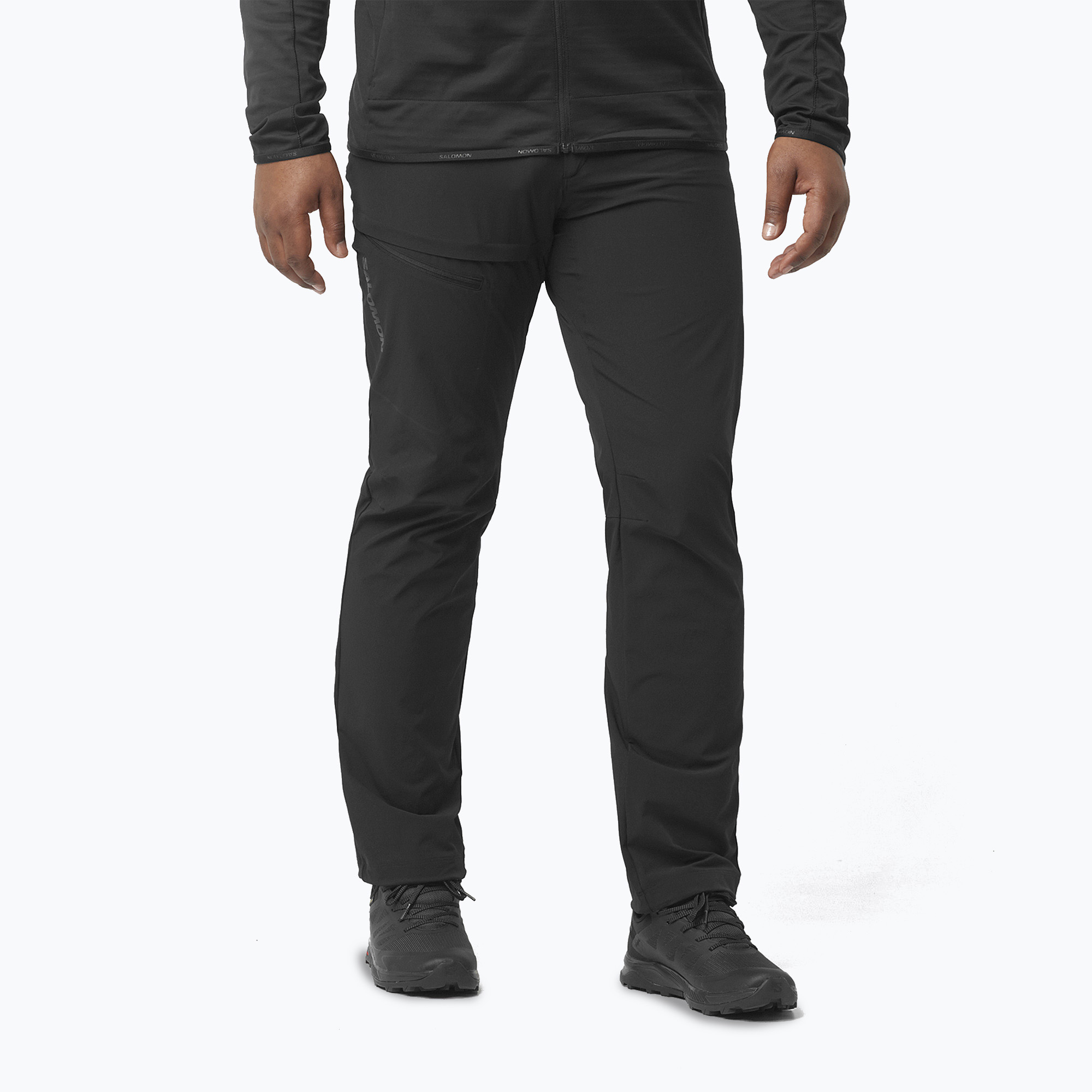 Pánske trekové nohavice Salomon Wayfarer deep black (Wayfarer LC2106000)
