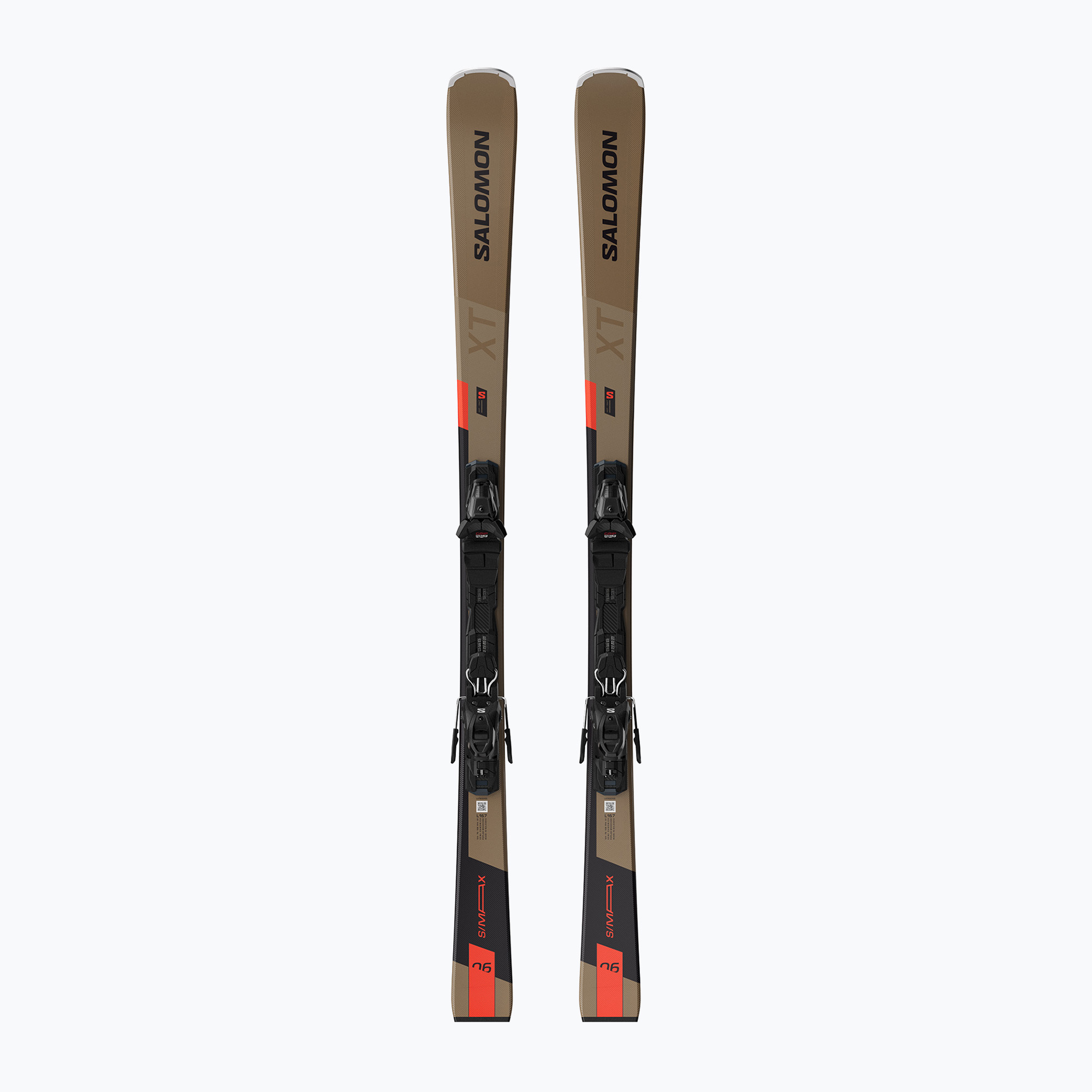 Zjazdové lyže Salomon S/Max 6 XT + viazanie M10 GW golden brown met./neon red/black (S/Max 6 XT+M10 GW L47672200)
