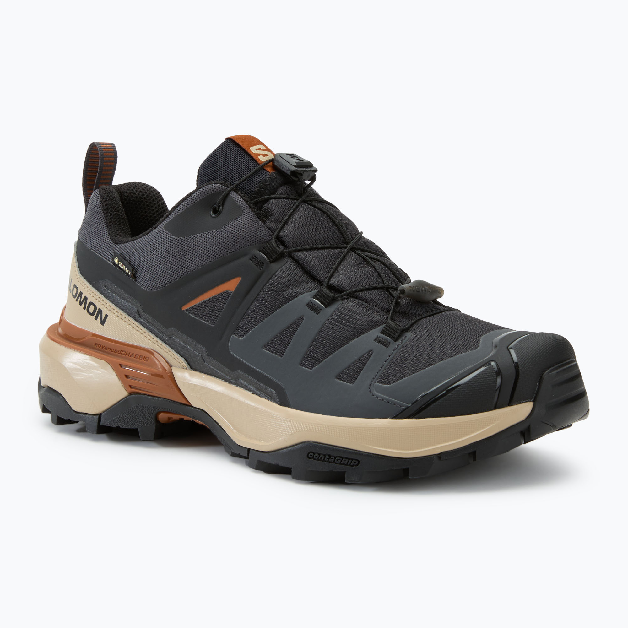 Pánska treková obuv Salomon X Ultra 360 GTX phantom/safari/ caramel cafe (X Ultra 360 GTX L47687000)