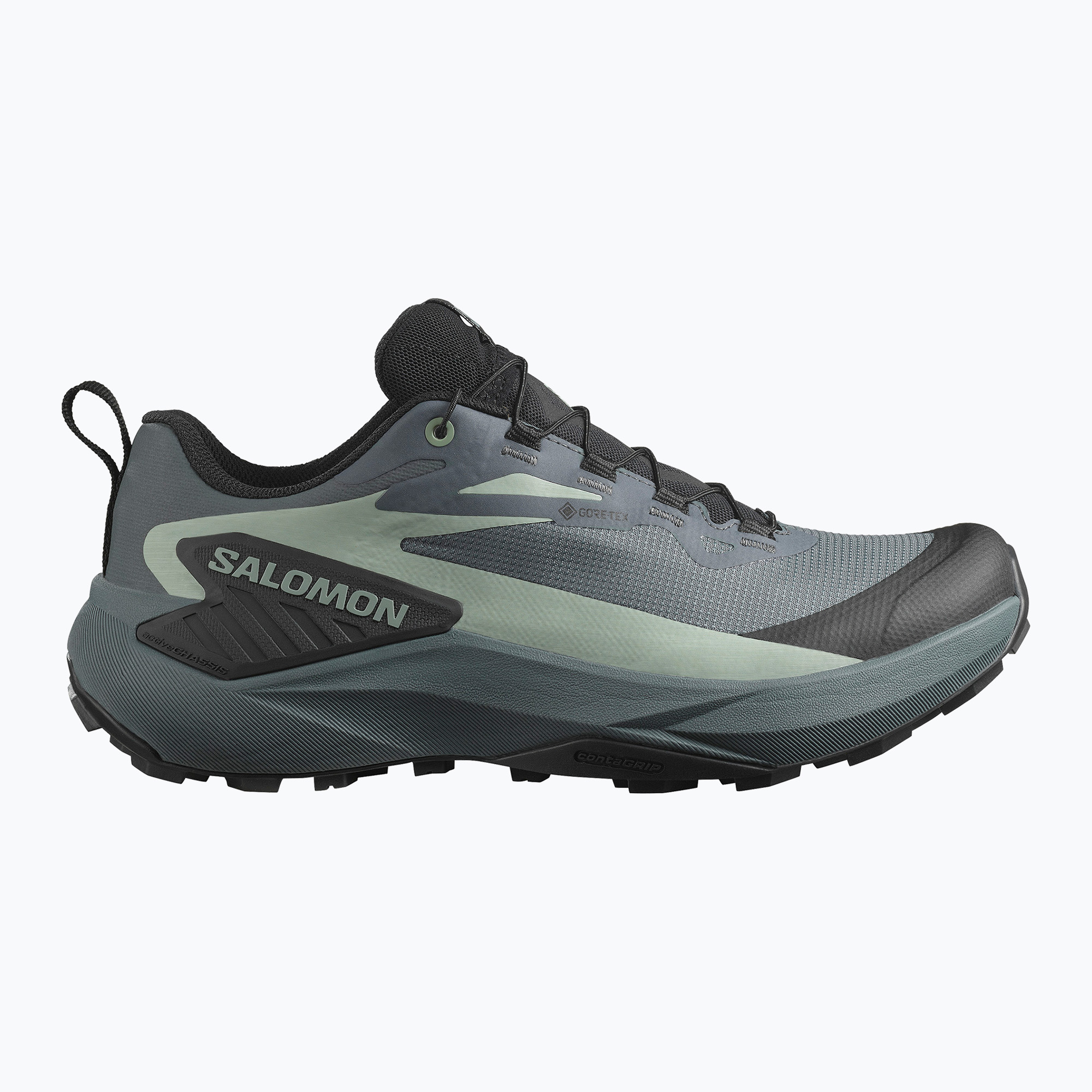 Dámske bežecké topánky Salomon Genesis GTX turbulencie/black/green milieu