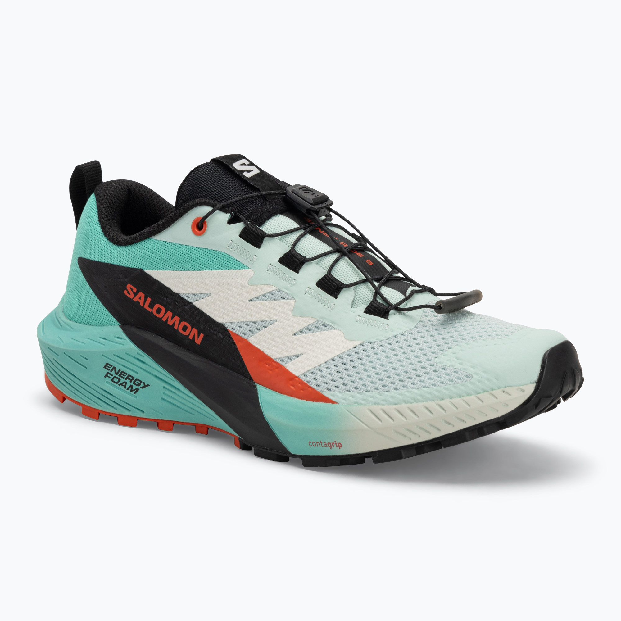 Dámske bežecké topánky Salomon Sense Ride 5 bay/black/cherry tomato (Sense Ride 5 L47698300)