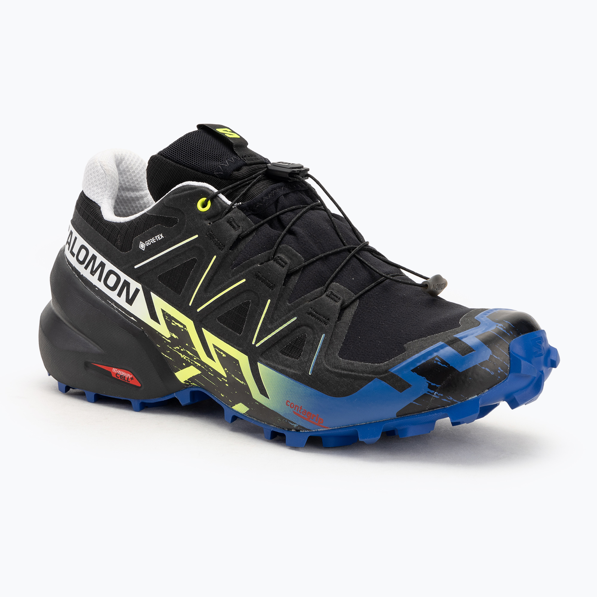 Salomon Speedcross 6 Gtx Fan Fire black/surf the web/safety yellow pánska bežecká obuv (Speedcross 6 Gtx Fan Fire L47832200)