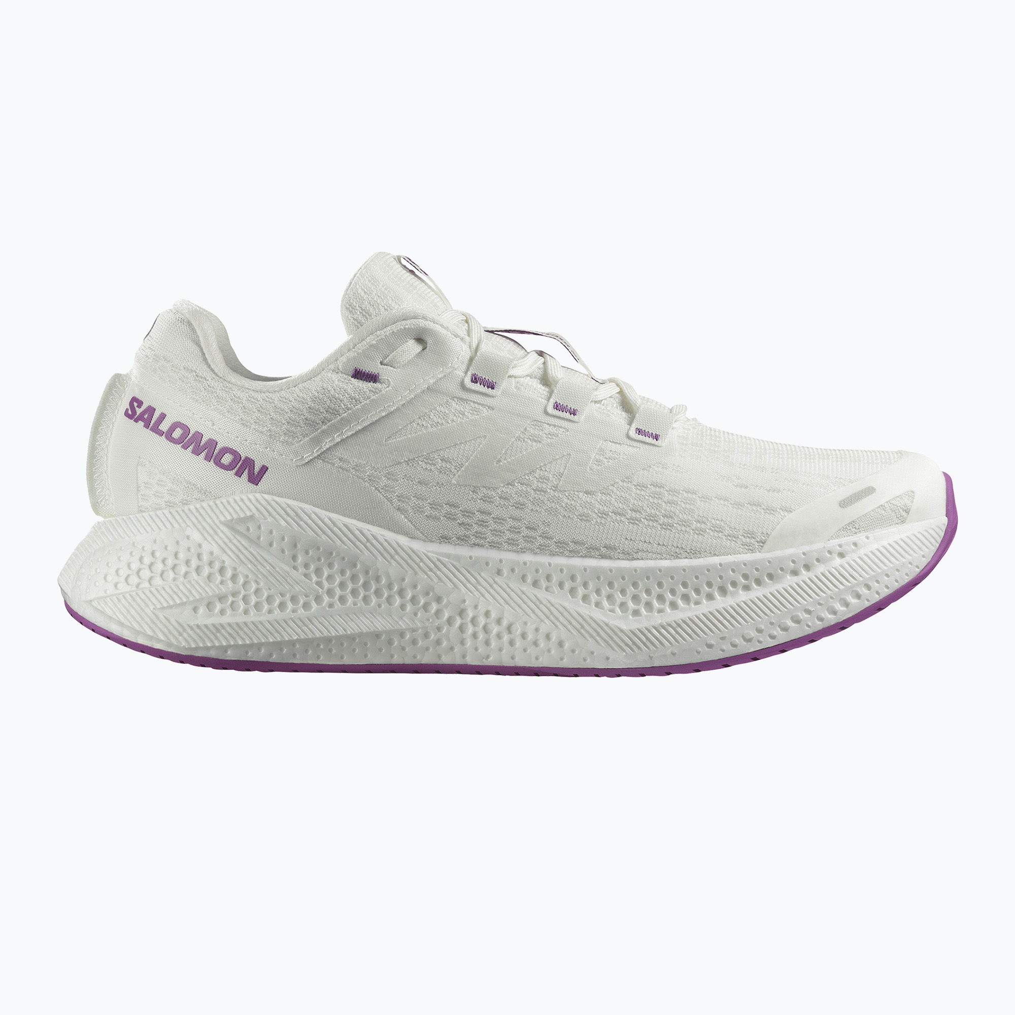 Pánske bežecké topánky Salomon Aero Glide 3 white/white/willowherb (Aero Glide 3 L47756500)