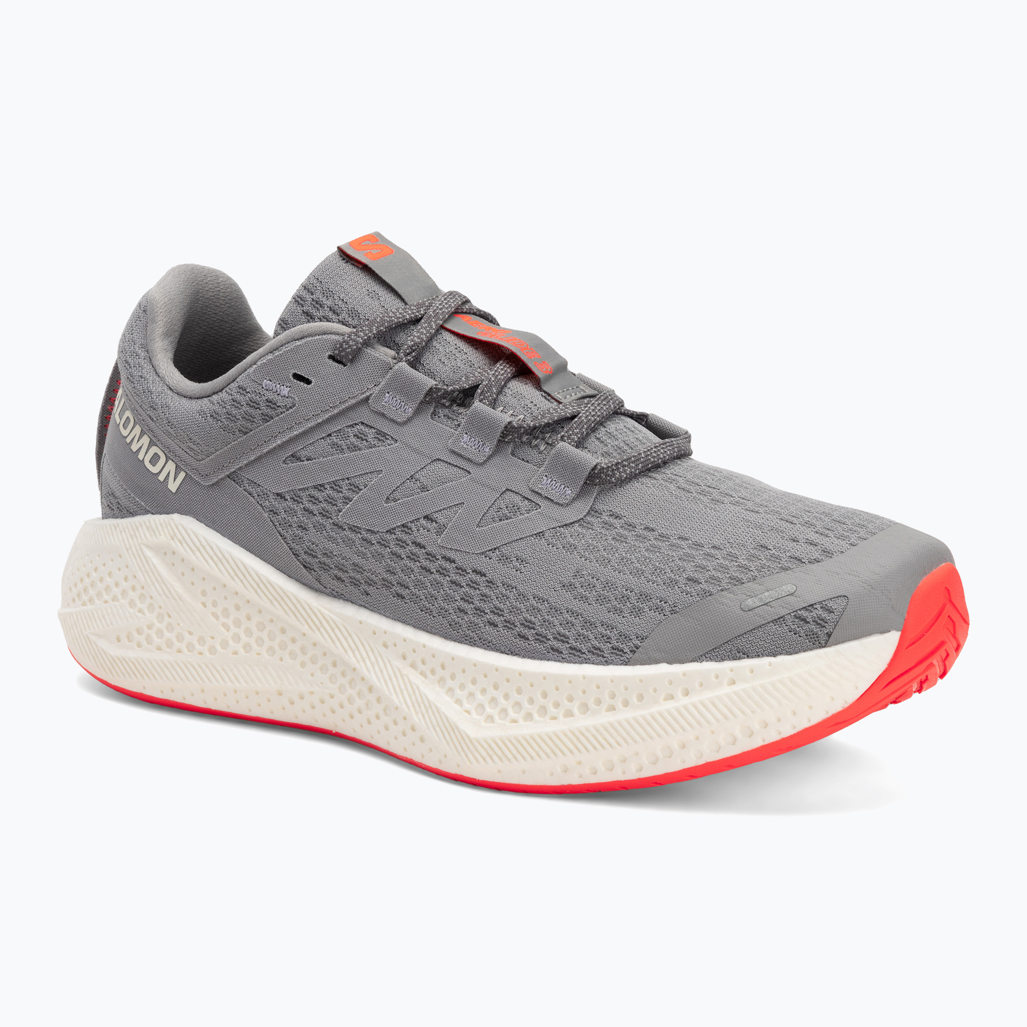 Pánske bežecké topánky Salomon Aero Glide 3 alloy/vanilla ice/neon flame (Aero Glide 3 L47810600)