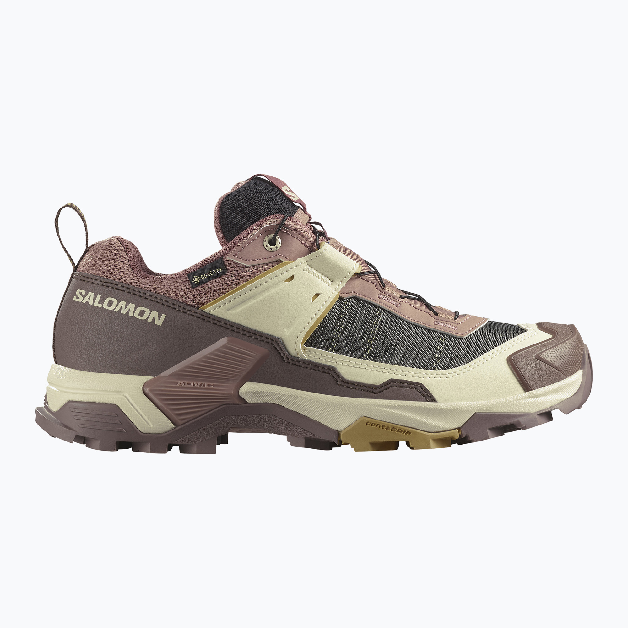 Dámske trekové topánky Salomon X ULTRA 5 GTX burlwood / french roast / rattan (X ULTRA 5 GTX L47726000)