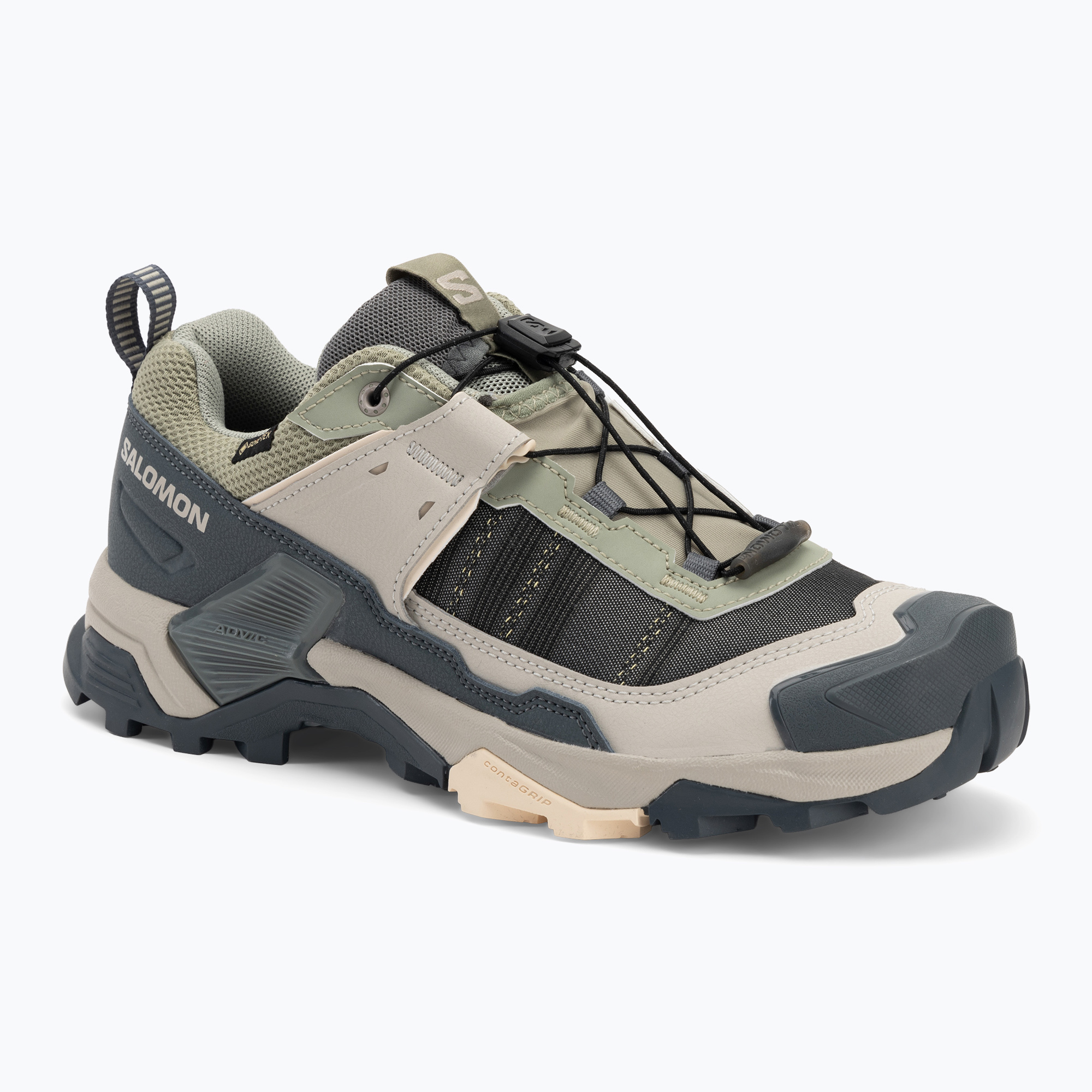 Dámske trekové topánky Salomon X ULTRA 5 GTX seagrass / turbul ence / tender peach (X ULTRA 5 GTX L47726300)