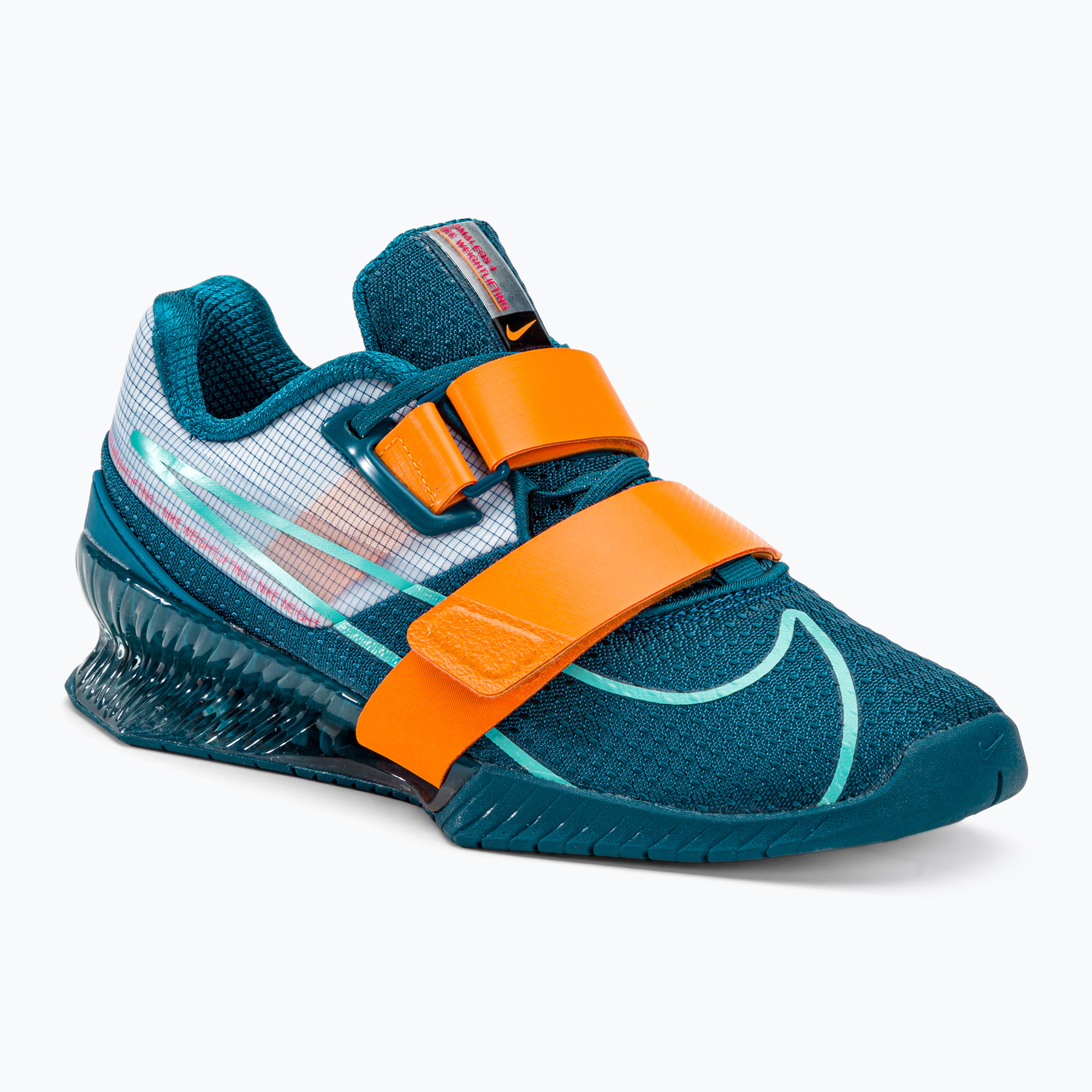Nike Romaleos 4 modrá/oranžová vzpieračská obuv