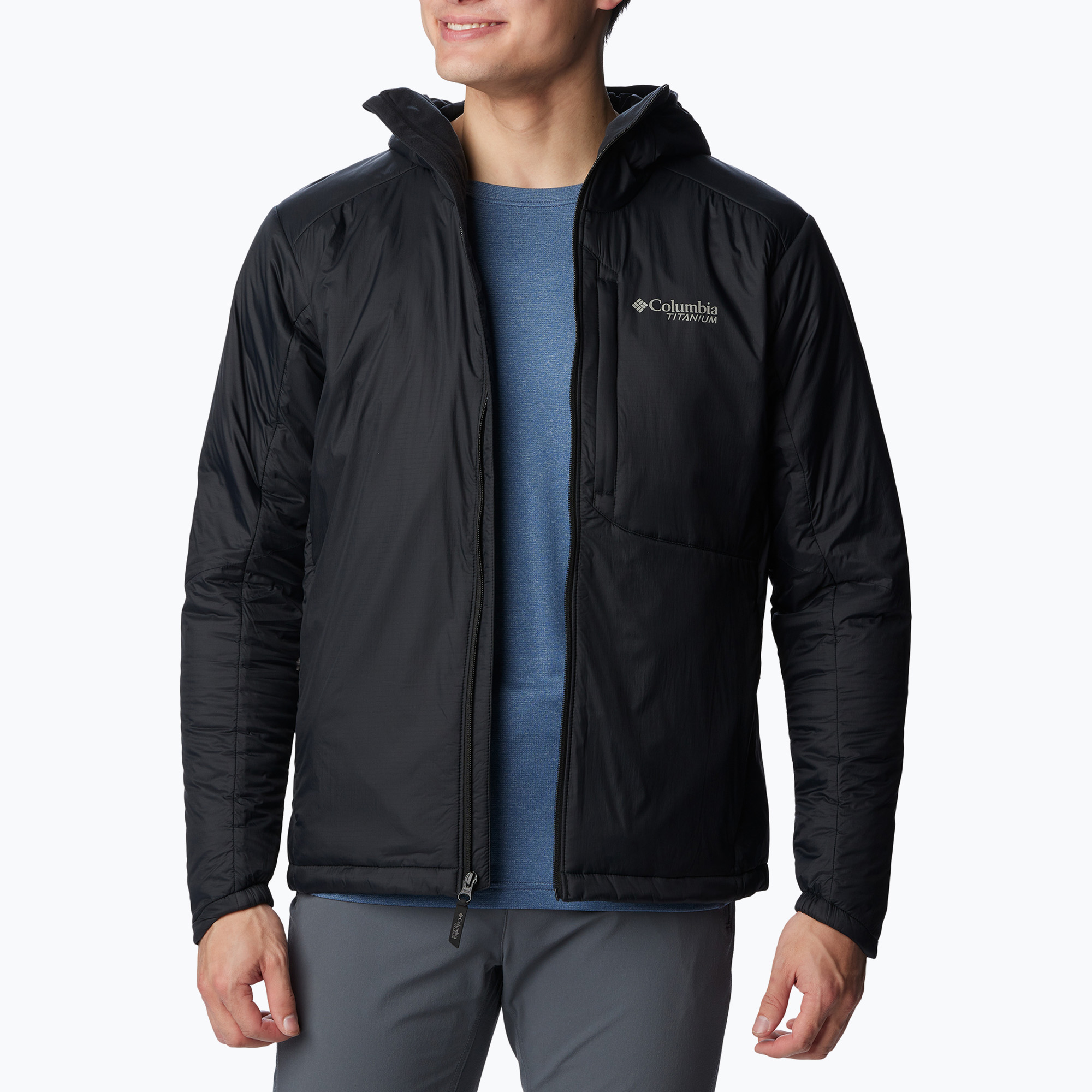 Columbia Silver Leaf Stretch Insulated pánska páperová bunda čierna