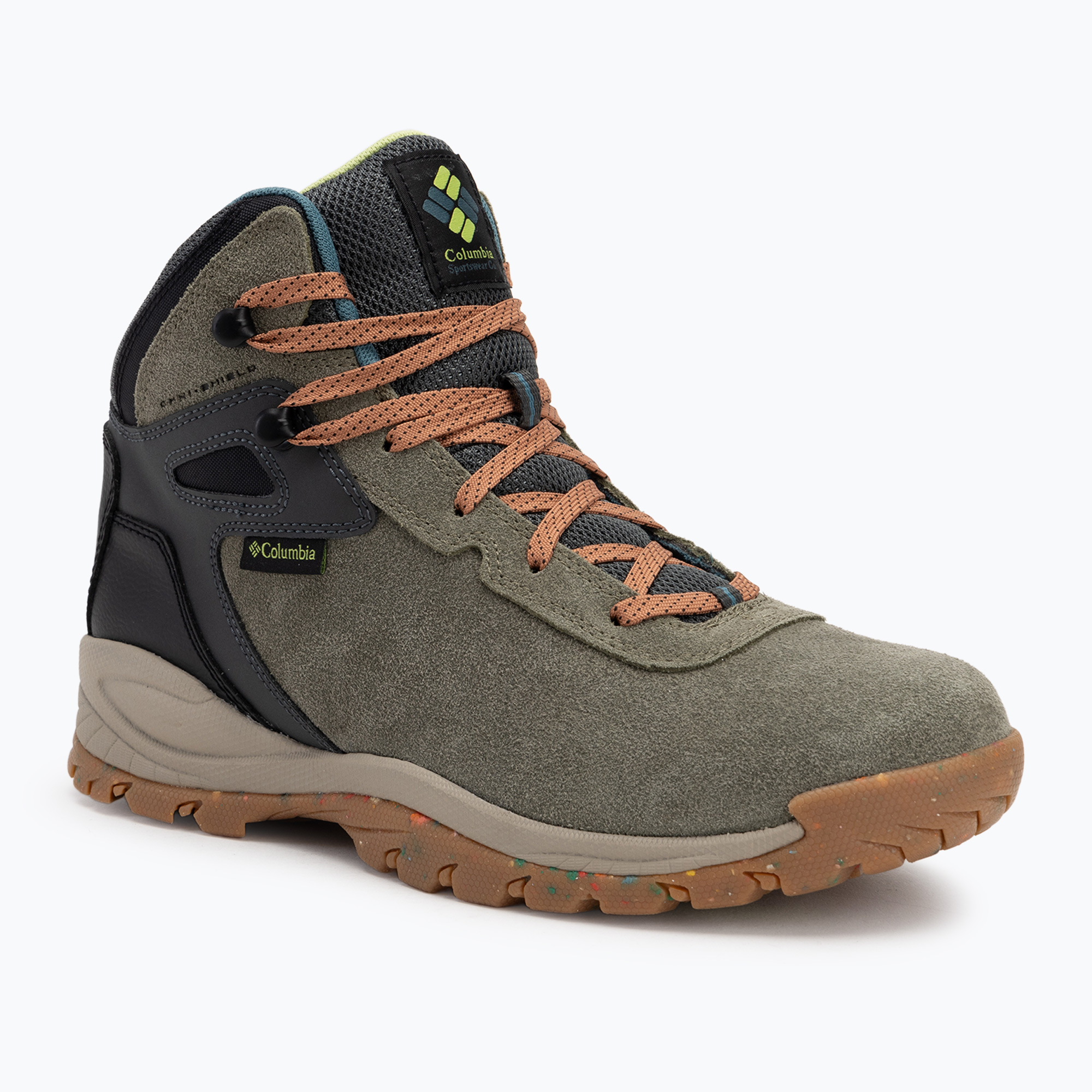Pánske trekové topánky Columbia Newton Ridge Plus II Suede WP cordovan/spice (Newton Ridge BC 2044511397)