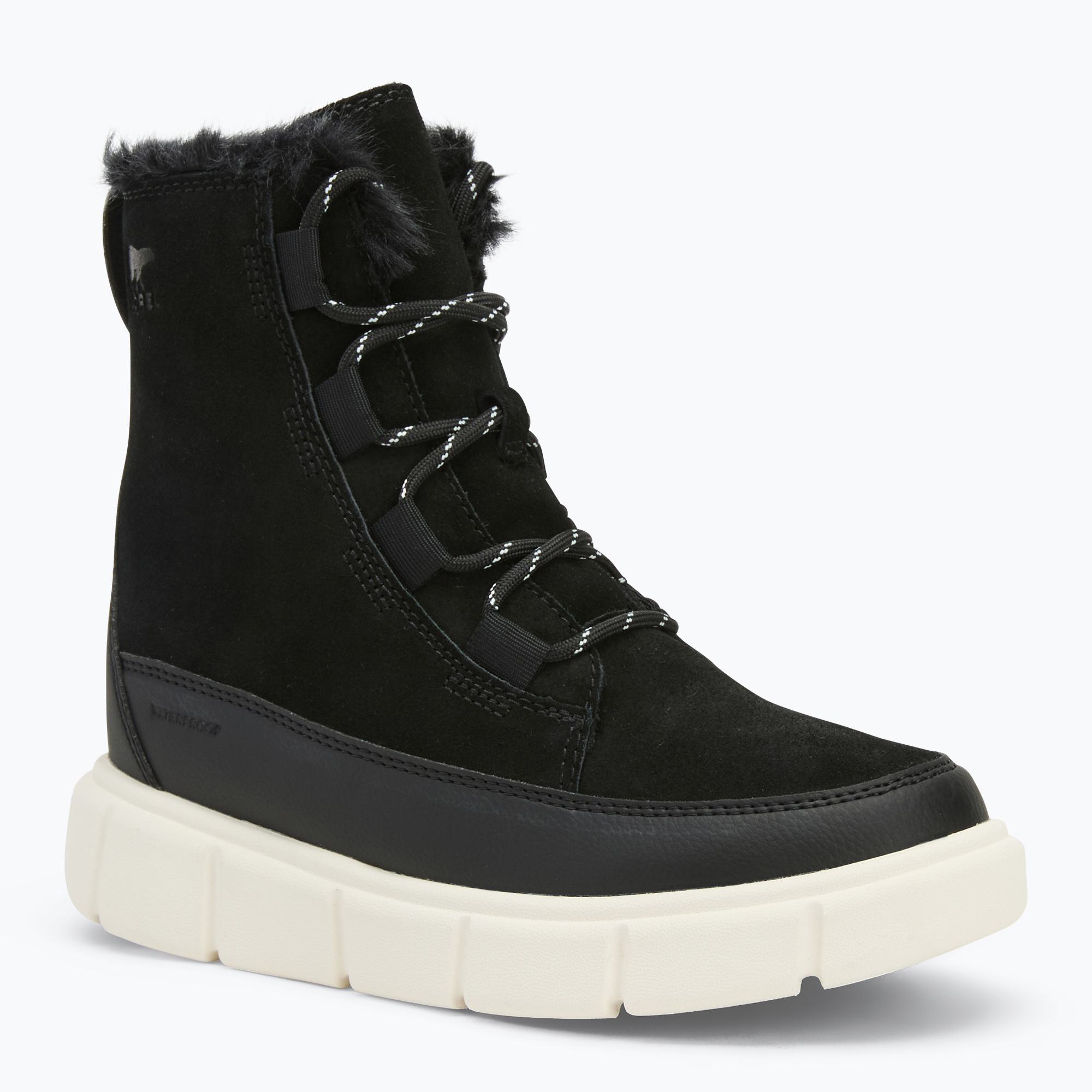 Detské snehule Sorel Youth Sorel Explorer III Lace black/sea salt (Youth Sorel Explorer III Lace 2088511010)