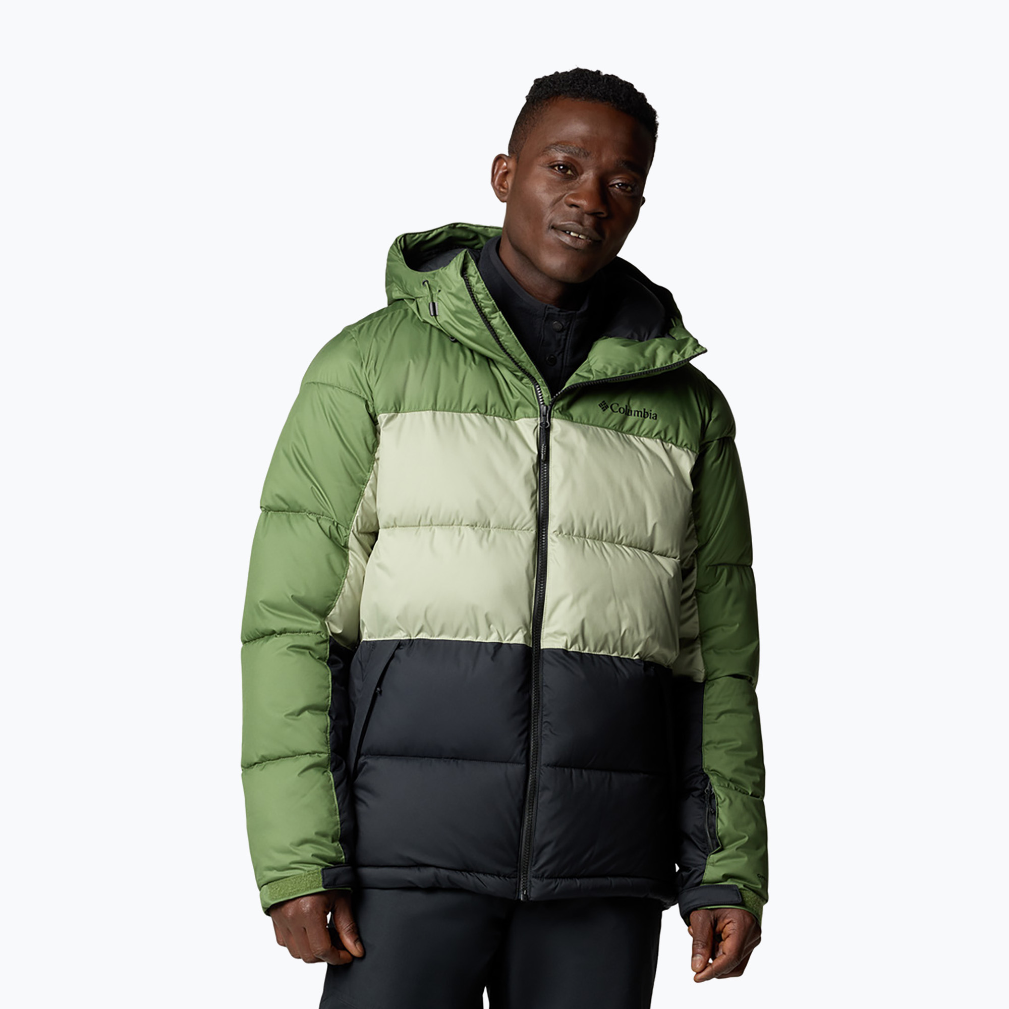 Pánska lyžiarska bunda Columbia Slope Style canteen/safari/black (Slope Style 2087401)