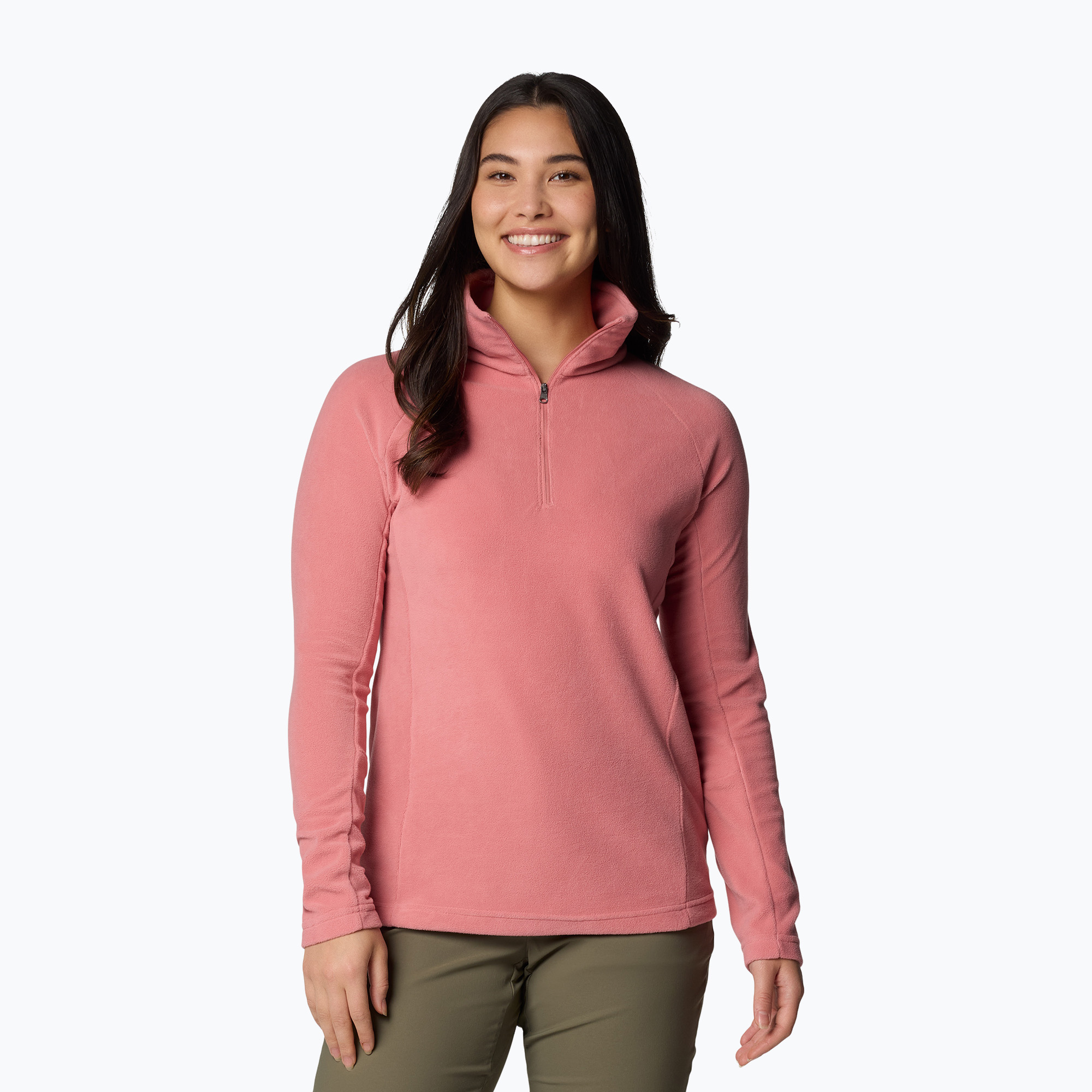 Dámska fleecová mikina Columbia Glacial IV 1/2 Zip pink agave (Glacial IV 1/2 Zip 1802201629)