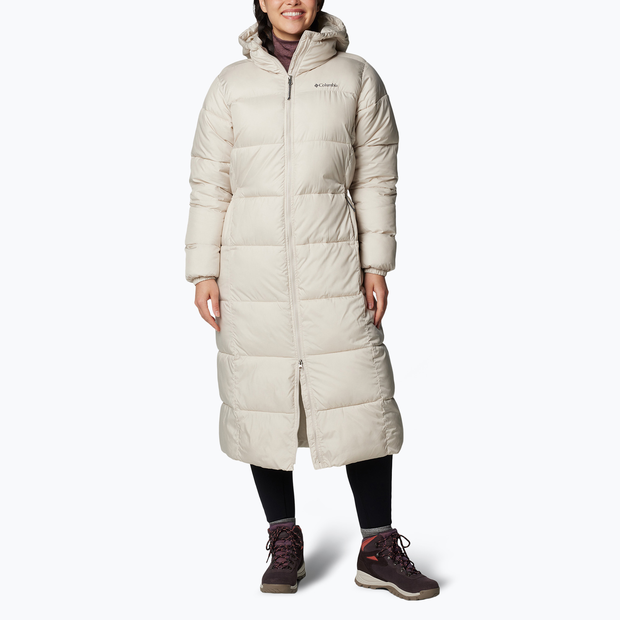 Dámsky páperový kabát Columbia Puffect II Long dark stone (Puffect II Long 2088451278)