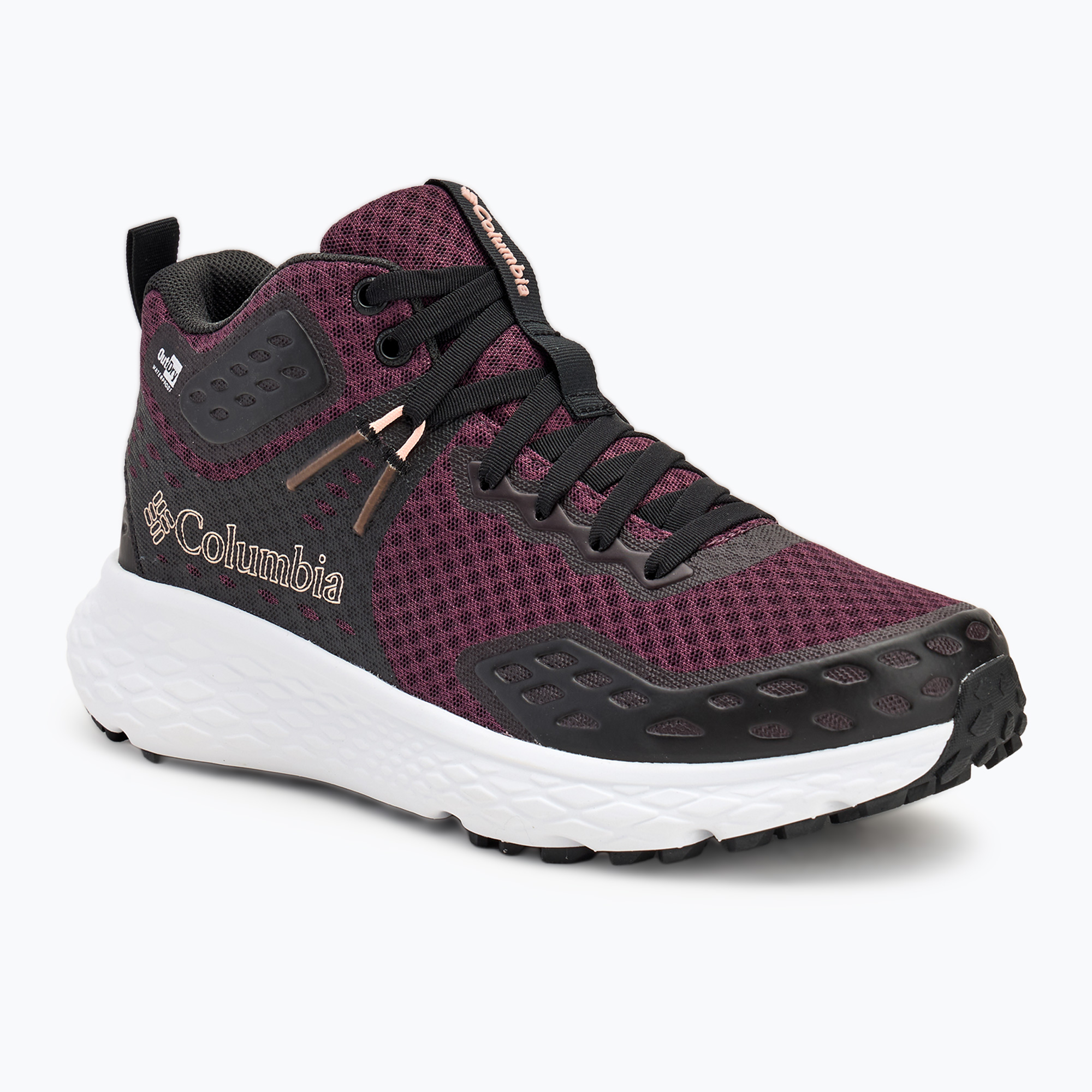 Detské turistické topánky KEEN Skua Mid WP black plum/plum perfect (Konos Trs Od Mid 2103771607)