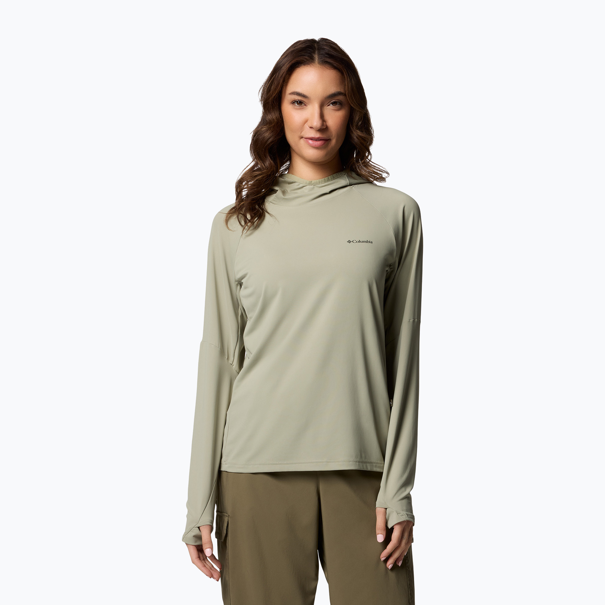 Dámska mikina Columbia Skien Valley Hoodie safari (Skien Valley Hoodie 2123293348)