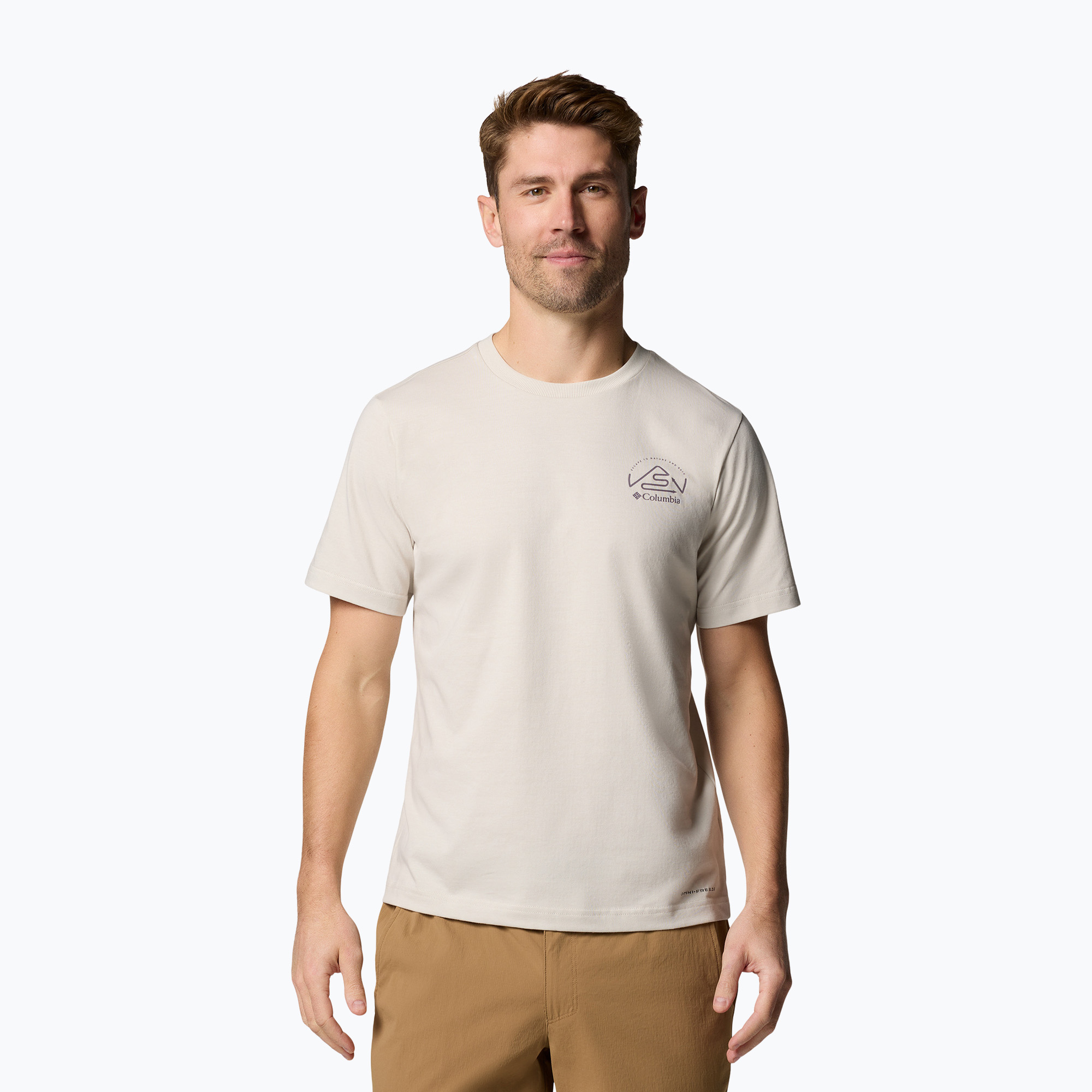 Pánske tričko Columbia Tunnel Valley Graphic Tee dark stone/naturally inclined