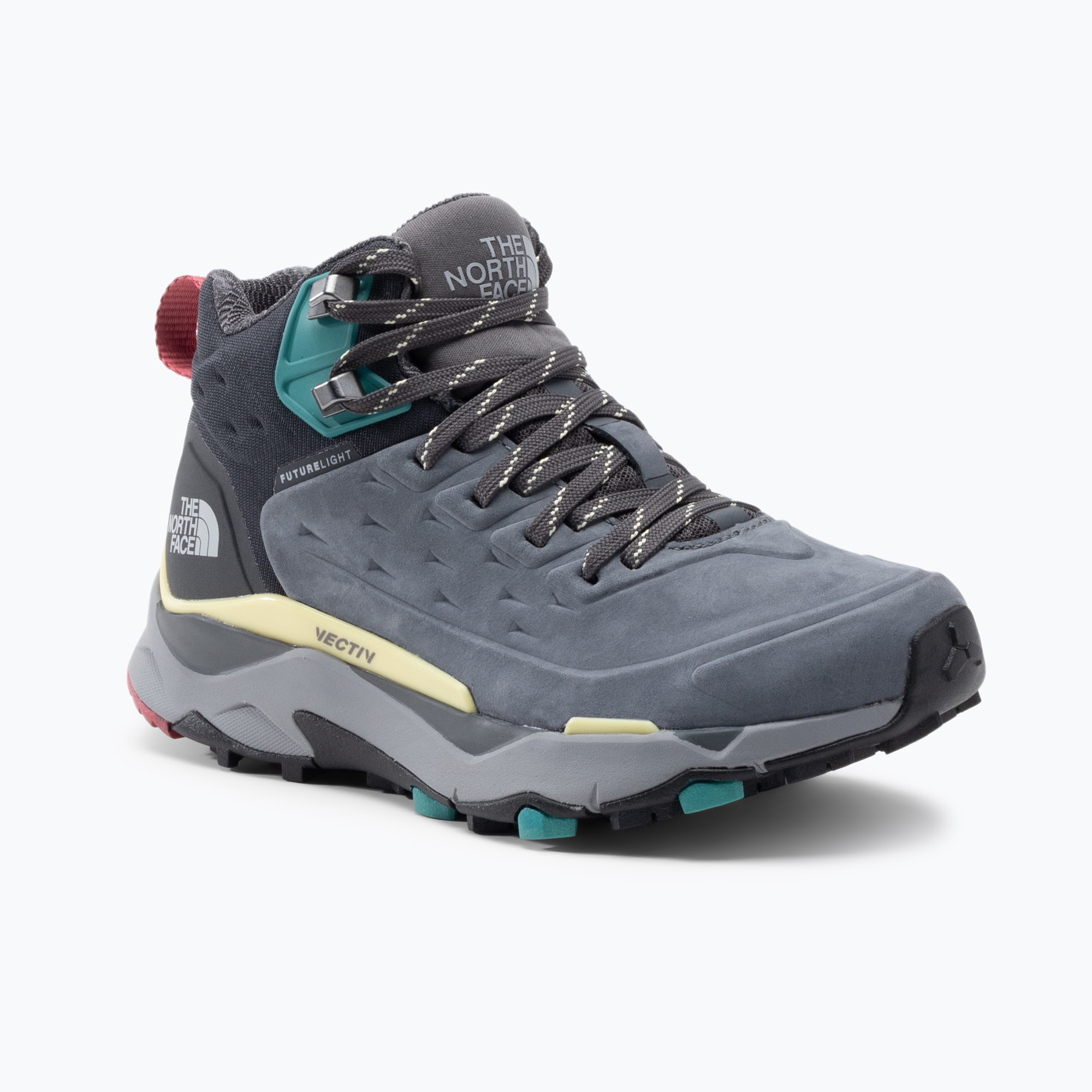 Dámske trekové topánky The North Face Vectiv Exploris Mid Futurelight LTHR grey NF0A5G3AZ0A1 (Vectiv Exploris Mid Futurelight LTHR NF0A5G3AZ0A1)