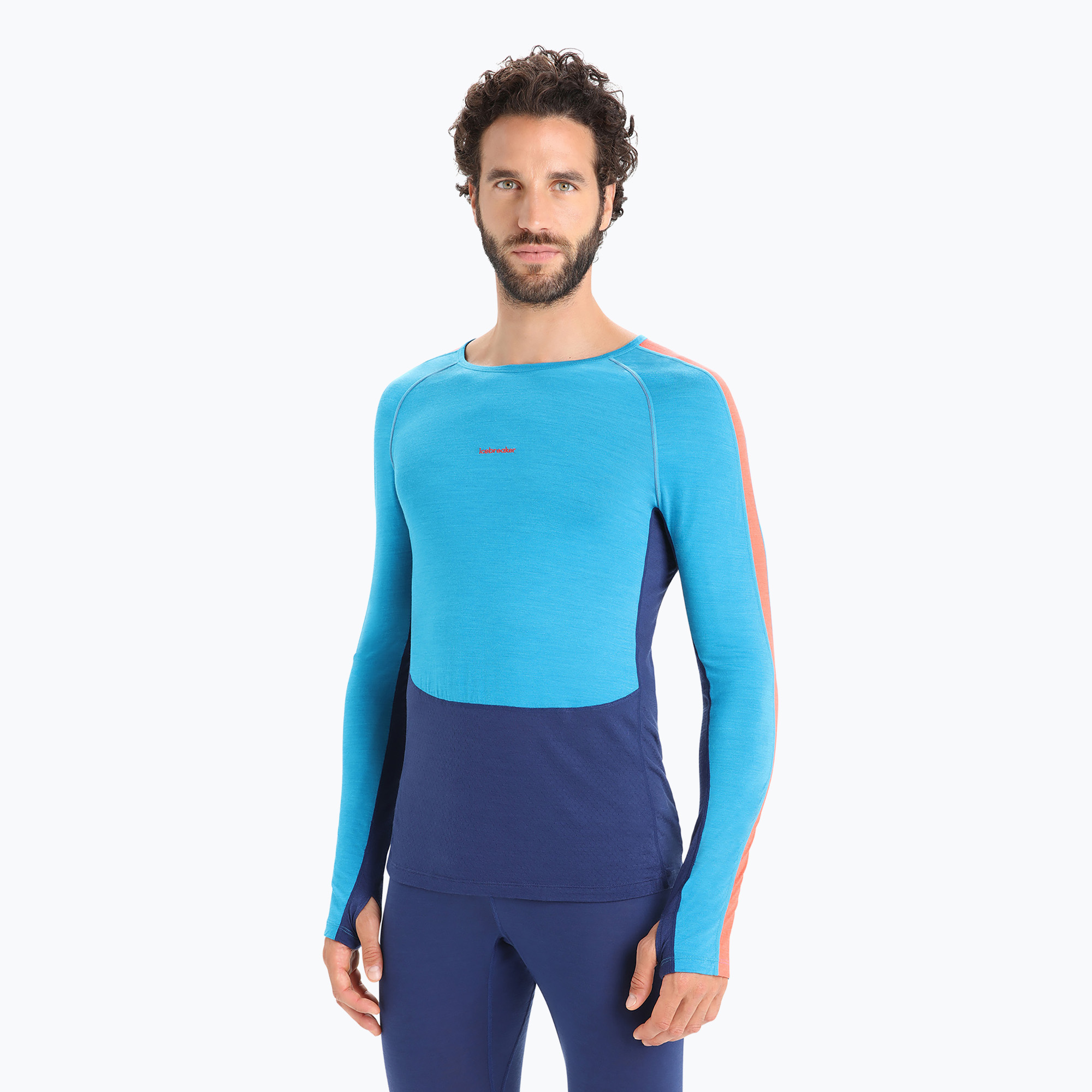 Pánske termo tričko Icebreaker 125 Zoneknit Crewe blue IB0A56H37841 (125 Zoneknit Crewe IB0A56H37841)