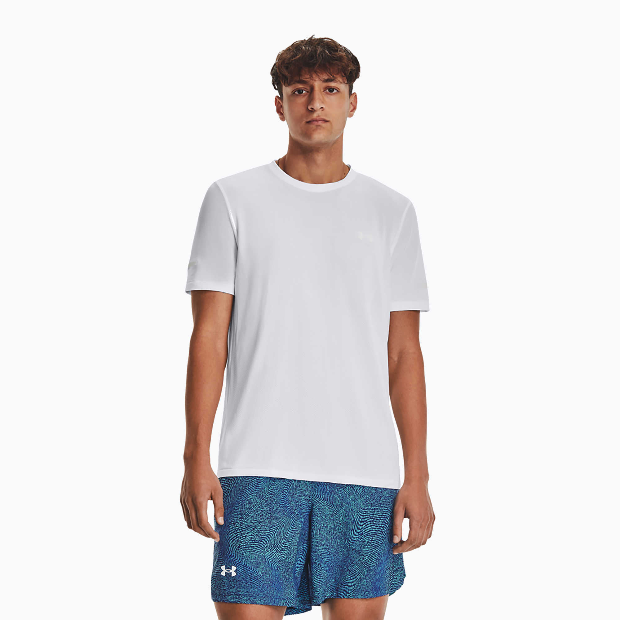 Under Armour Seamless Stride pánske bežecké tričko biele 1375692 (Seamless Stride 1375692-100)