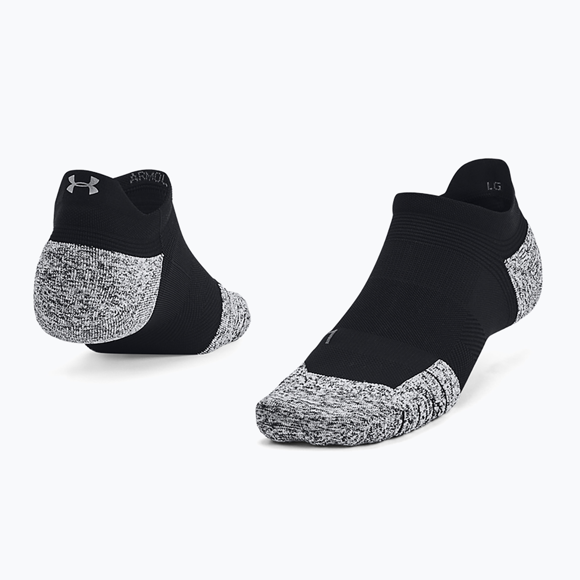 Tréningové ponožky Under Armour Ad Run Cushion 1Pk NS Tab black/pitch gray/reflective (Ad Run Cushion 1Pk NS Tab 1376075)