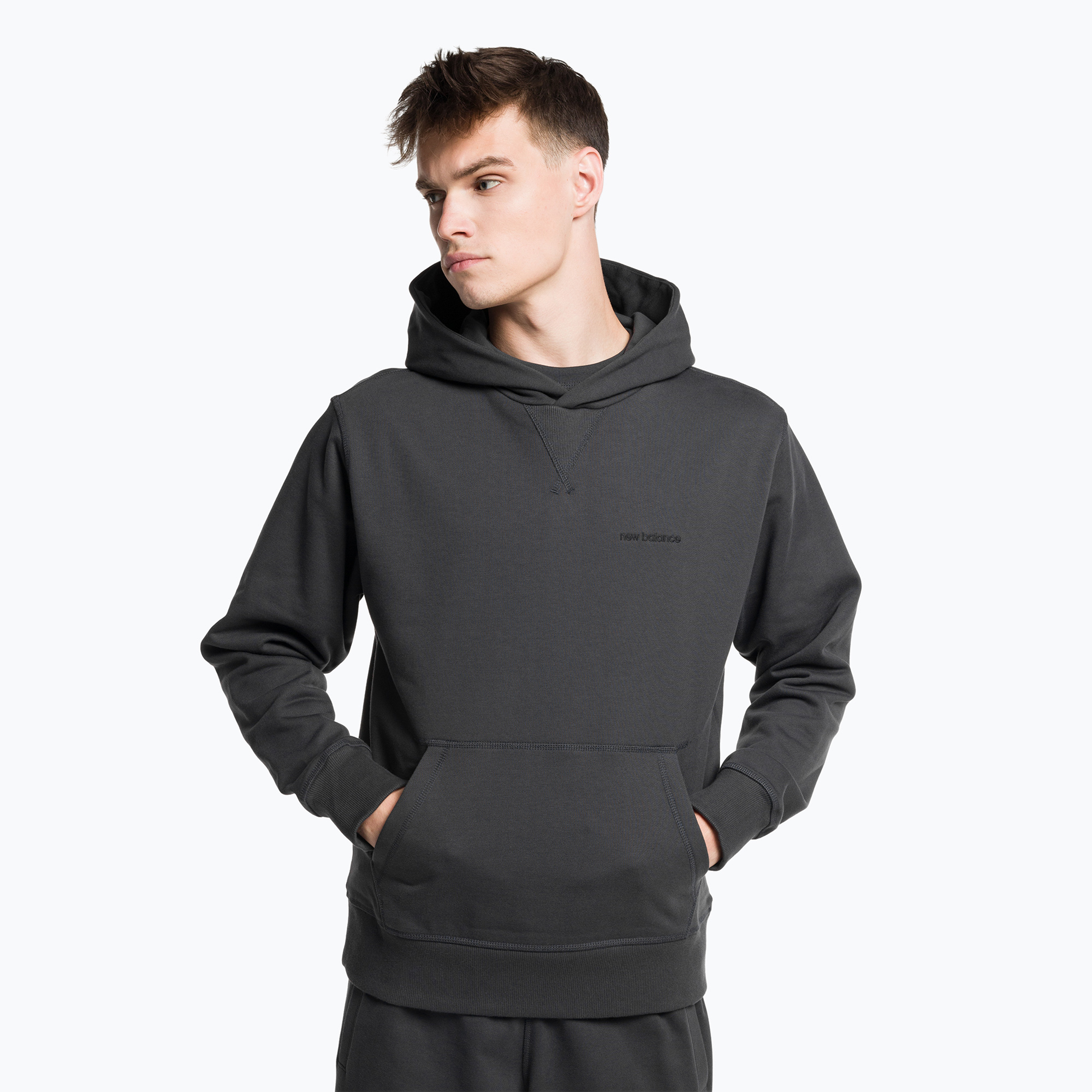 Pánska tréningová mikina New Balance NB Athletics Nature State Hoodie black NBMT23565PHM (Athletics Nature State Hoodie MT23565PHM)