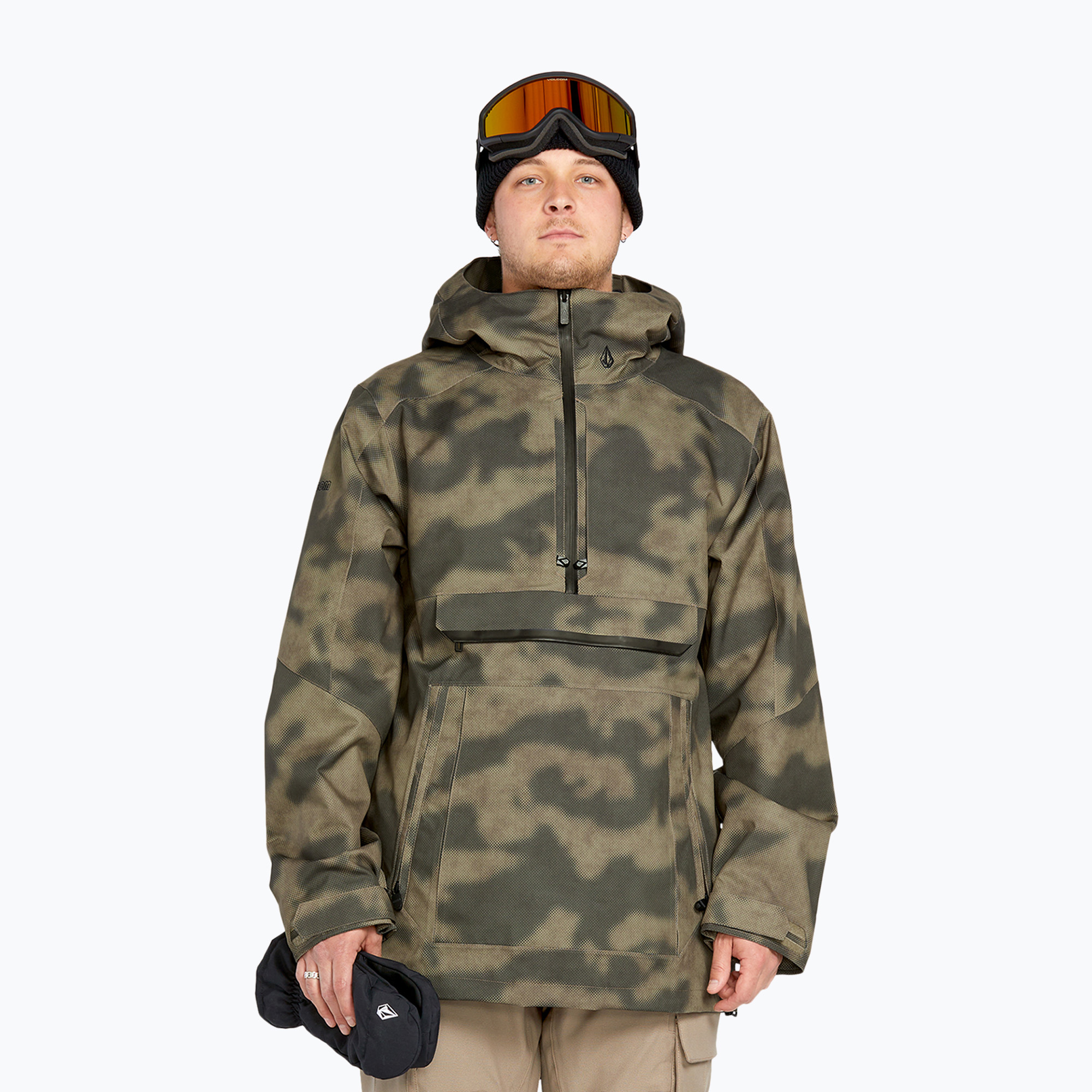 Pánska snowboardová bunda Volcom Brighton Pullover camouflage (Brighton Pullover G0652508-CAM)