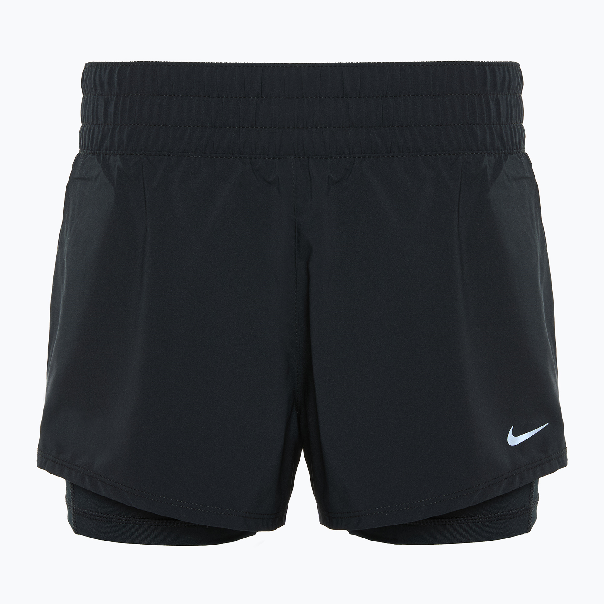 Dámske bežecké šortky Nike One Dri-FIT 2IN1 black/reflective silver (One Dri-FIT 2IN1 DX6012-010)