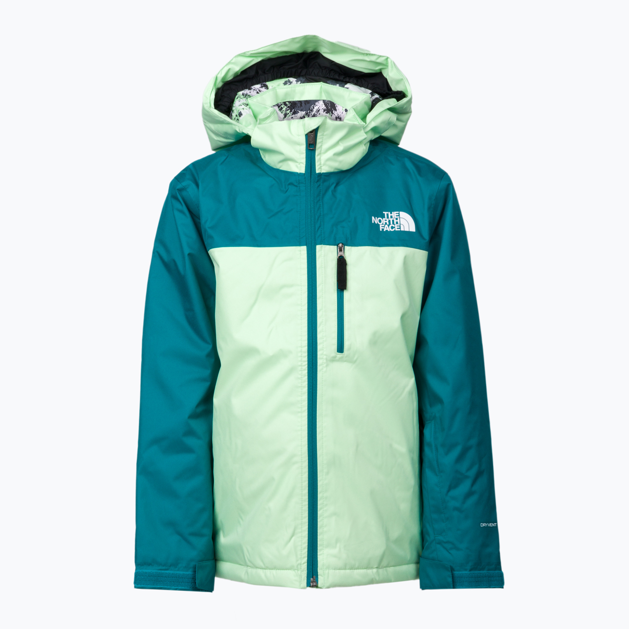 Detská lyžiarska bunda The North Face Teen Snowquest Plus Insulated tyrkysová NF0A7X3O (Teen Snowquest Plus Insulated NF0A7X3O)
