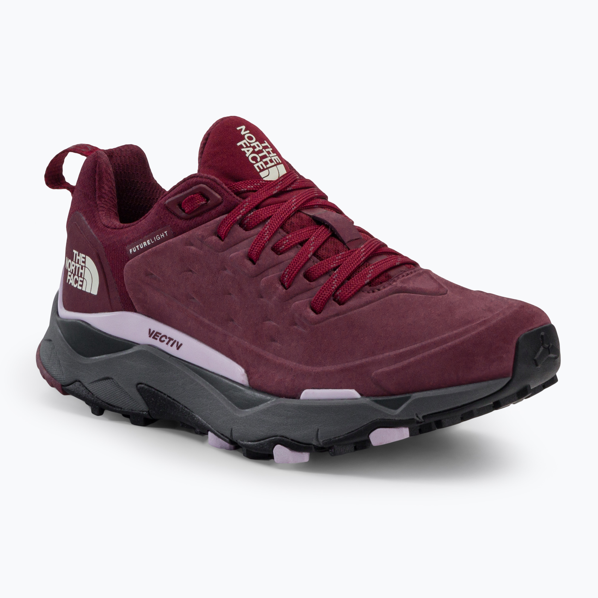 Dámske trekingové topánky The North Face Vectiv Exploris Mid Futurelight Leather bordové NFA5G3C8691 (Vectiv Exploris Mid Futurelight Leather