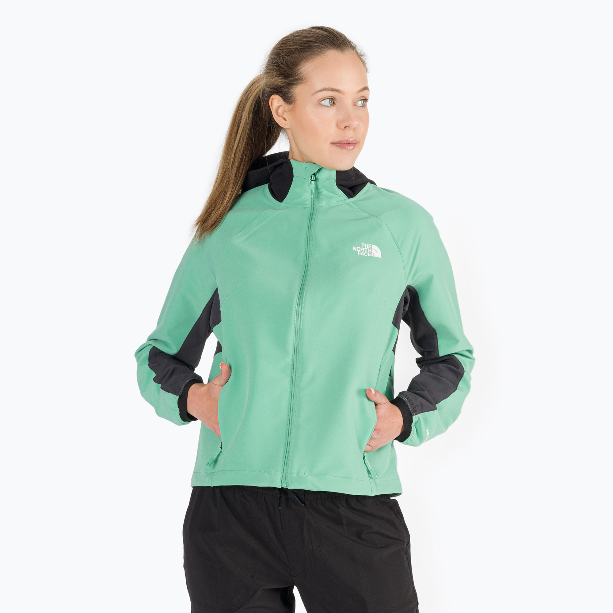 Dámska softshellová bunda The North Face AO Softshell Hoodie green NF0A7ZE990Q1 (AO Softshell Hoodie NF0A7ZE990Q1)