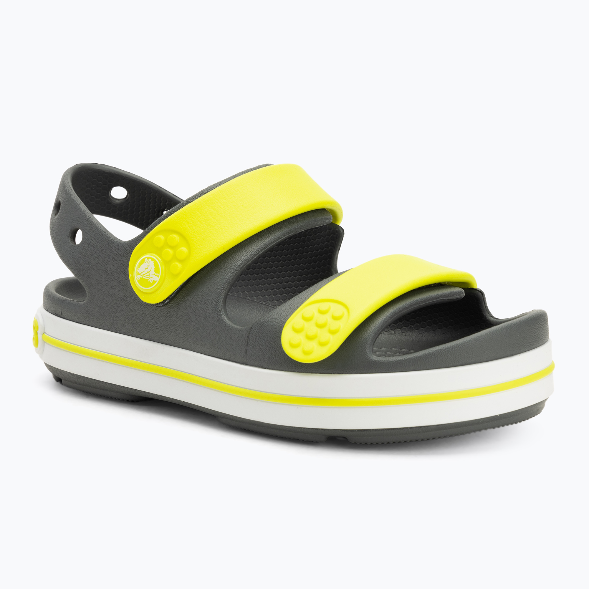 Dětské sandály Crocs Crocband Cruiser Kids slate grey/acidity (Crocband Cruiser Kids 209423-1NJ)
