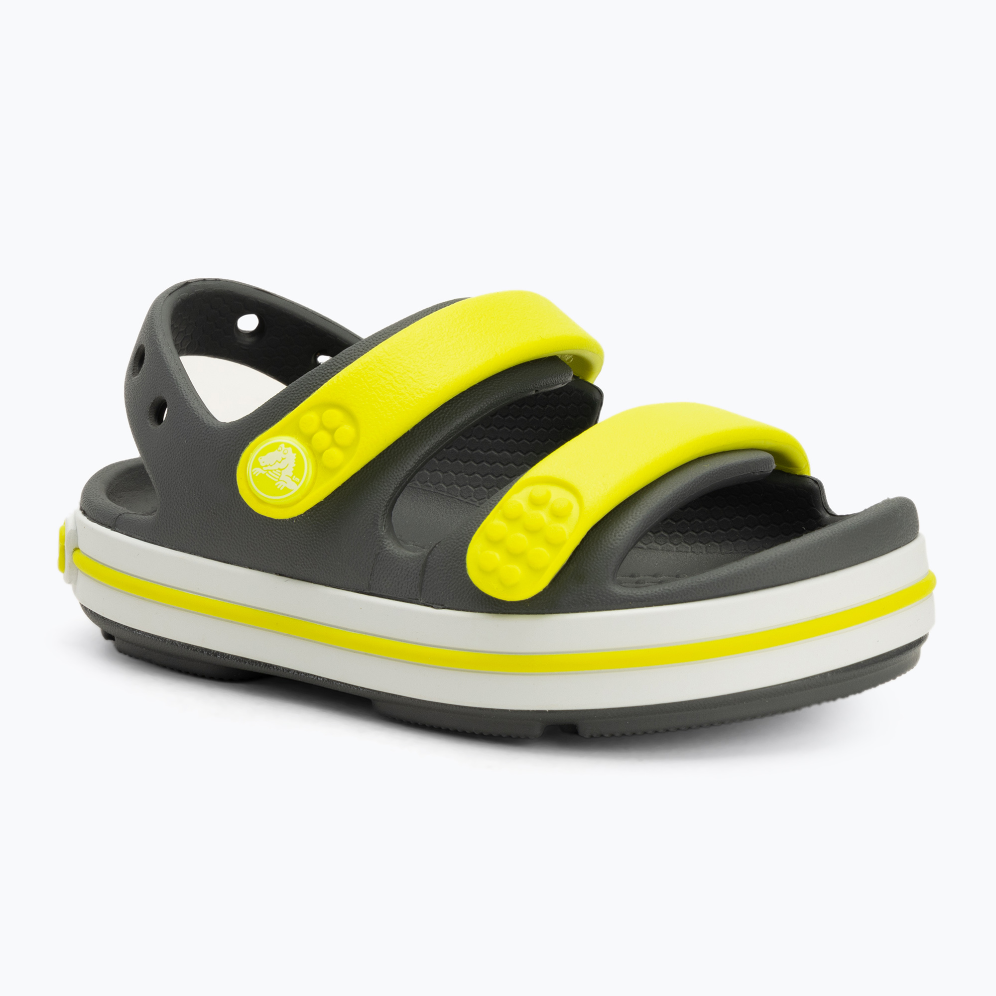 Dětské sandály Crocs Crocband Cruiser Toddler slate grey/acidity (Crocband Cruiser Toddler 209424-1NJ)