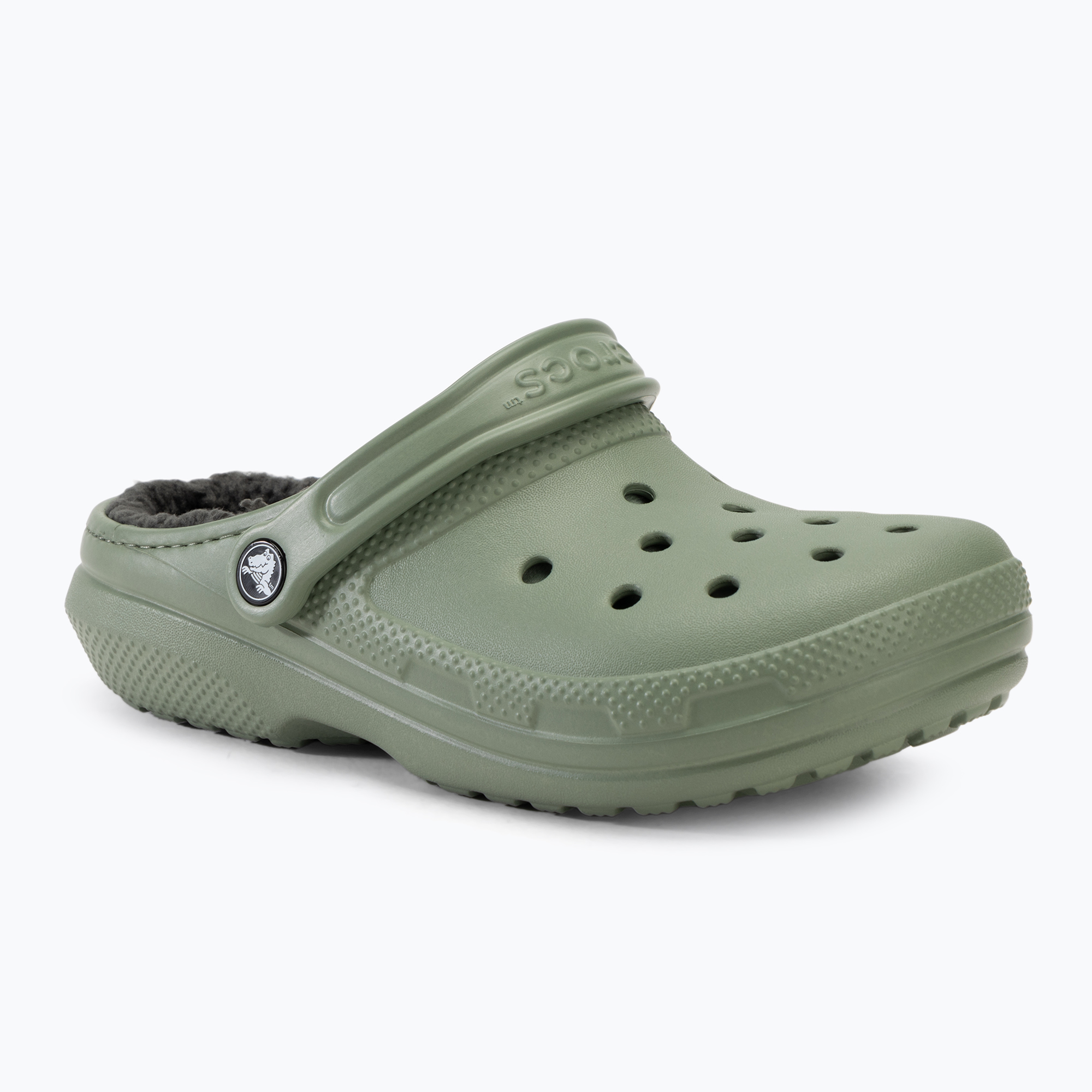 Šľapky Crocs Classic Lined Clog moss/multi (Classic Lined Clog 203591-3WP)