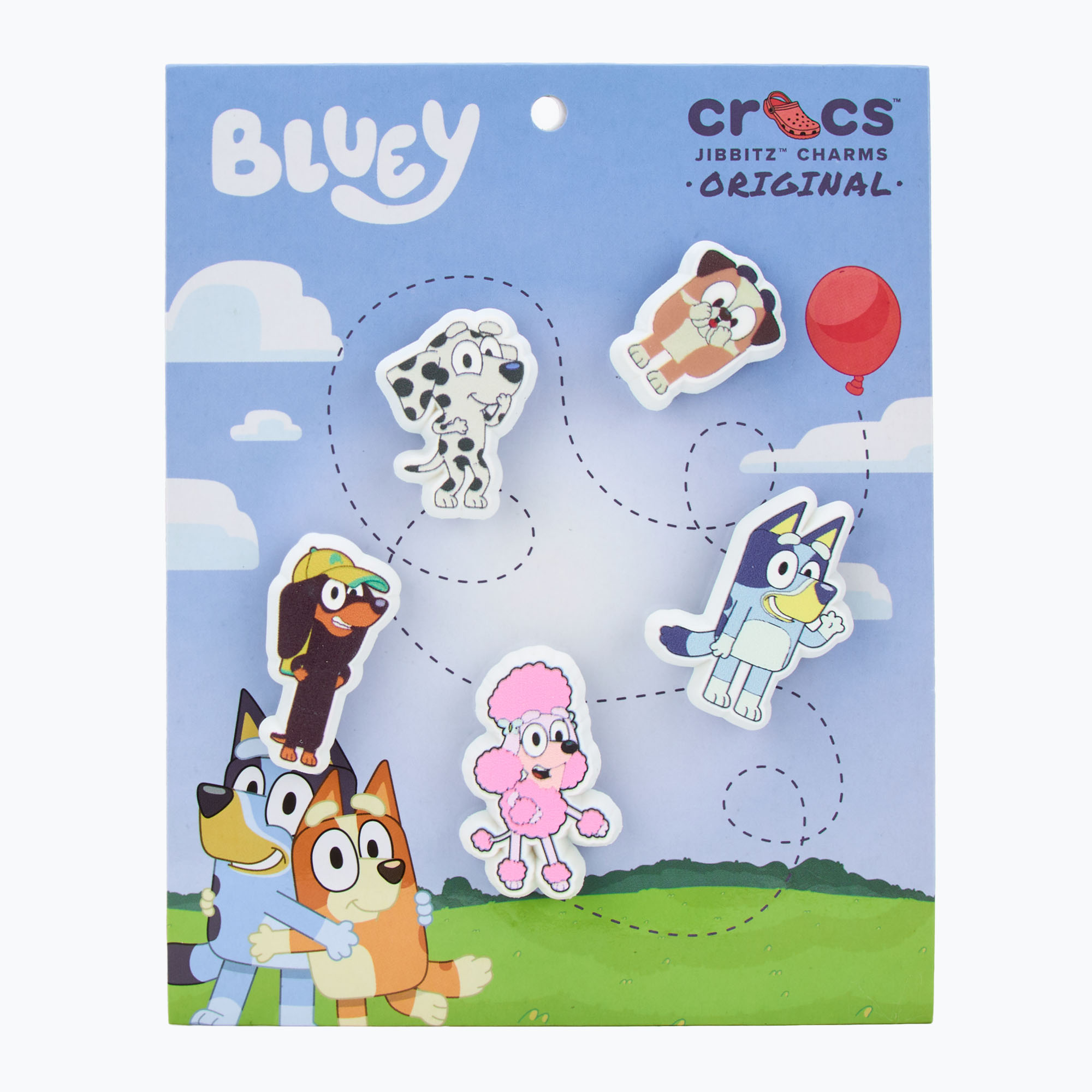 Ozdoby na topánky Crocs Jibbitz Bluey 5 ks (Bluey 5 Pack 10014369)