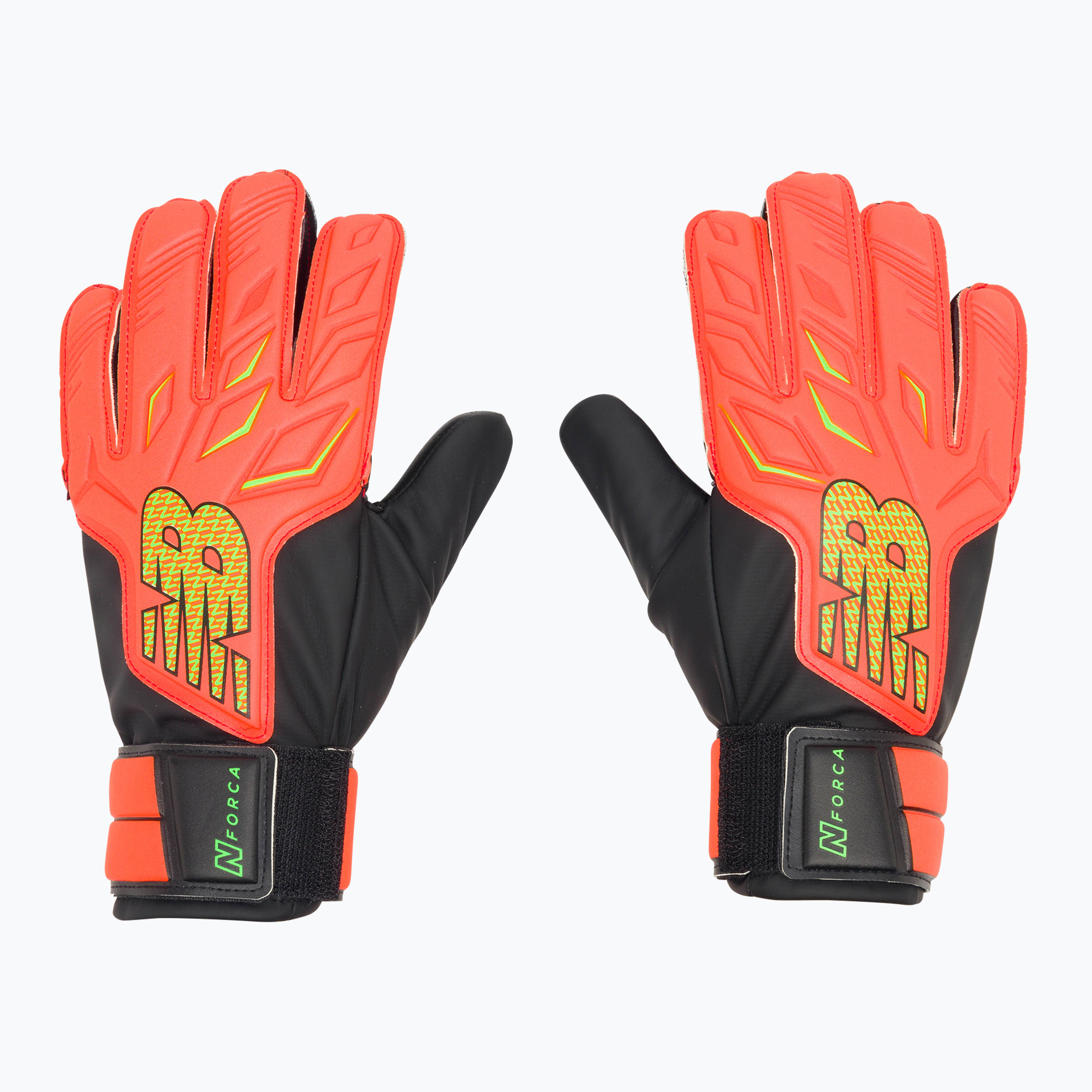 Detské brankárske rukavice New Balance Forca Replica Junior oranžovo-čierne