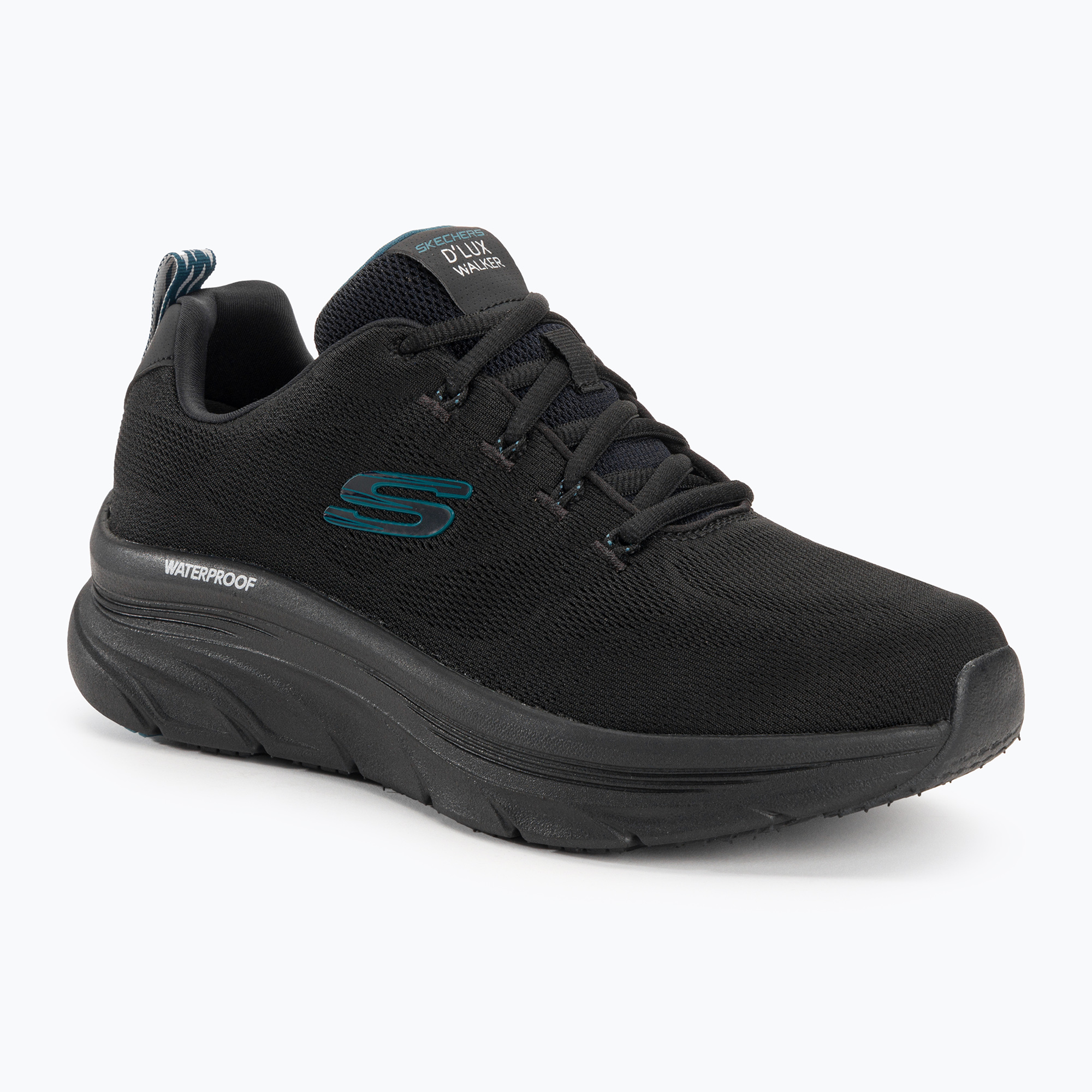 SKECHERS pánske topánky D'Lux Walker Get Oasis black/teal (D'Lux Walker Get Oasis 232362)