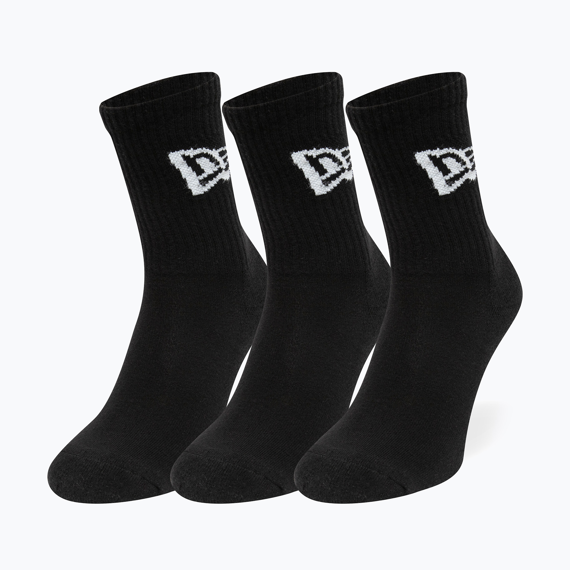 Ponožky New Era Flag Crew 3 páry black (Flag Crew 13113643)
