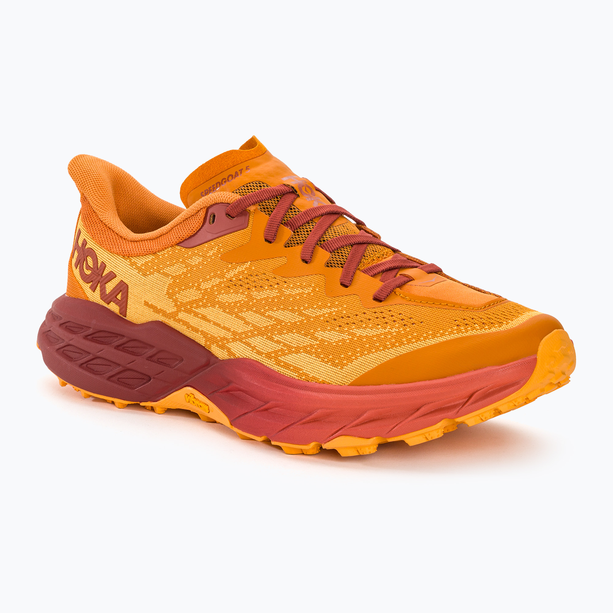 Pánska bežecká obuv HOKA Speedgoat 5 amber haze/sherbet (Speedgoat 5 1123157-AHSH)