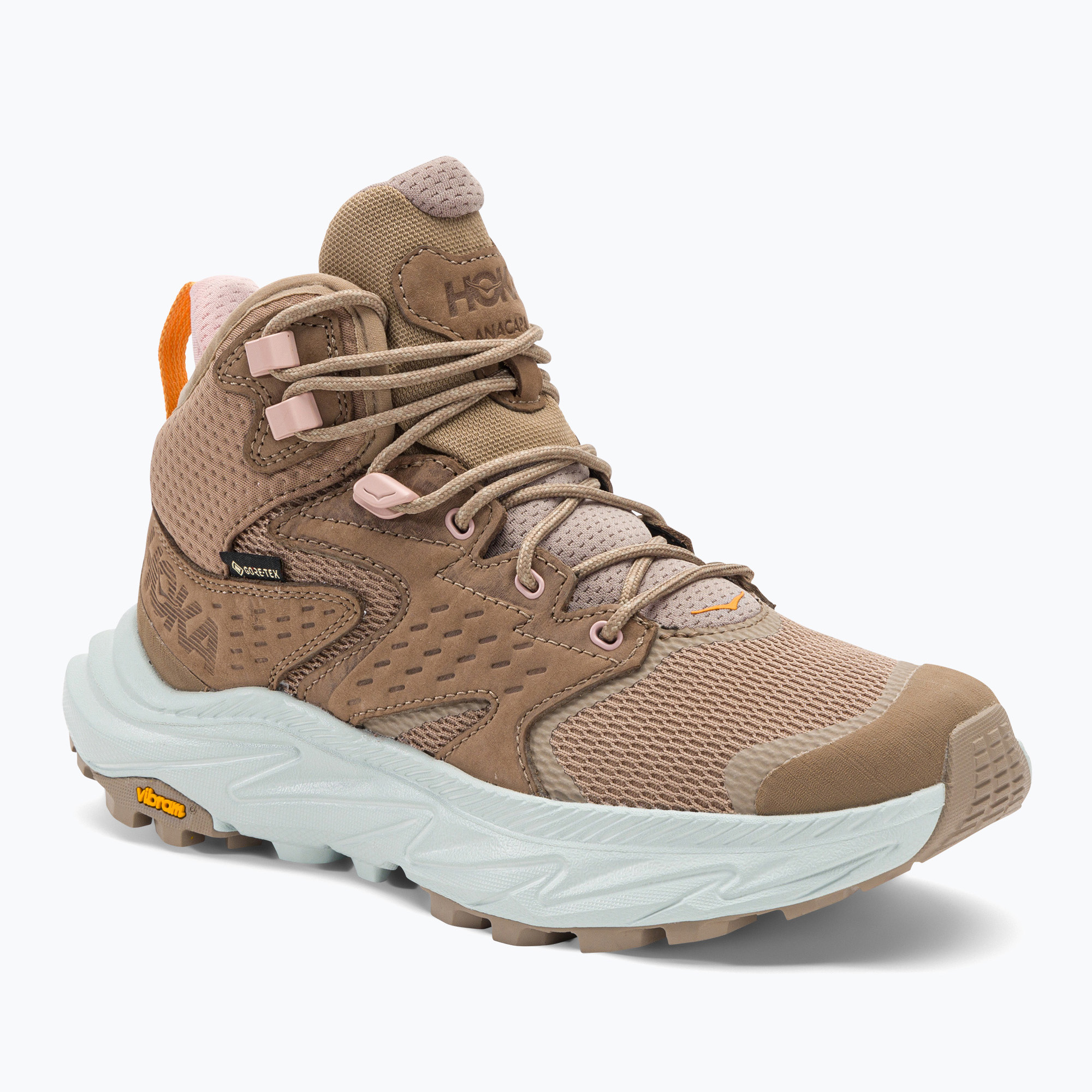 Dámske trekové topánky HOKA Anacapa 2 Mid GTX dune/ice flow (Anacapa 2 Mid GTX 1142831)