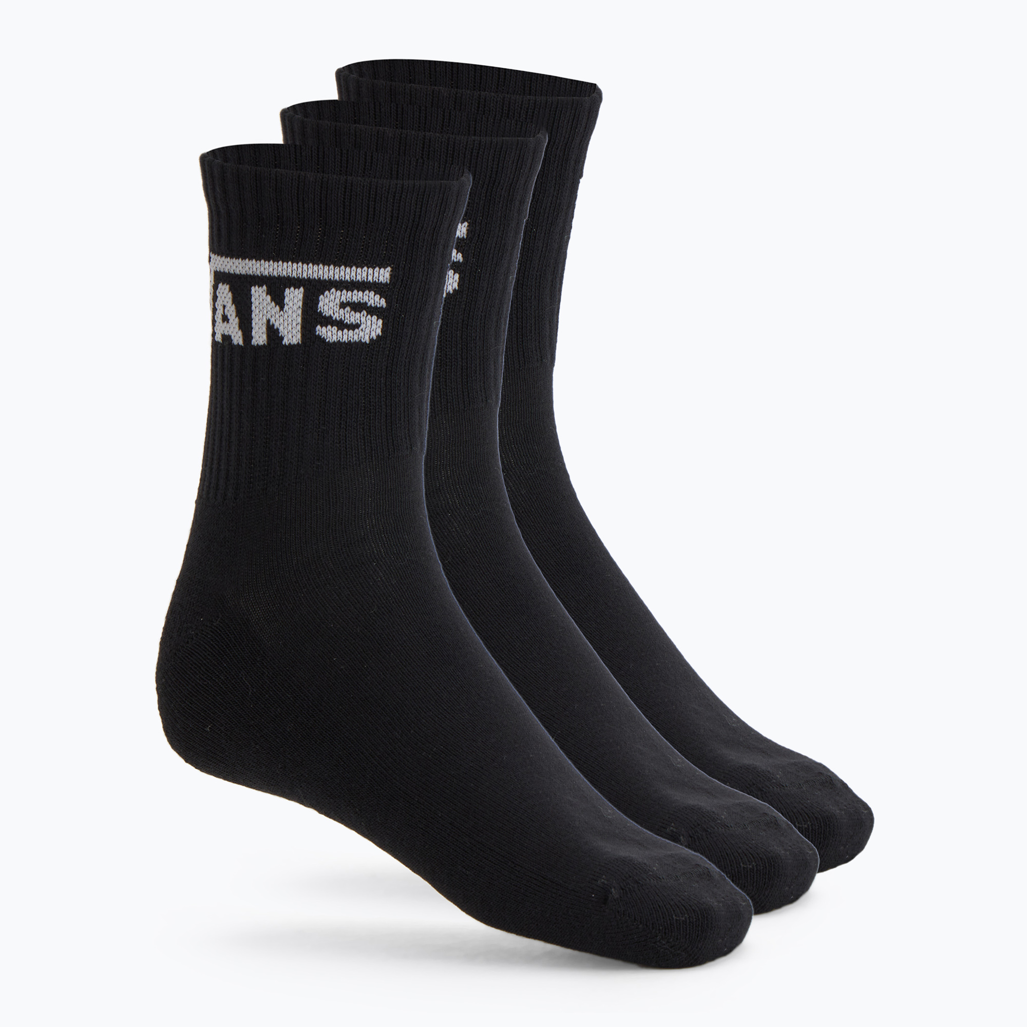 Pánske ponožky Vans Classic Half Crew 3 páry čierne (Classic Half Crew VN000BHXBLK1)