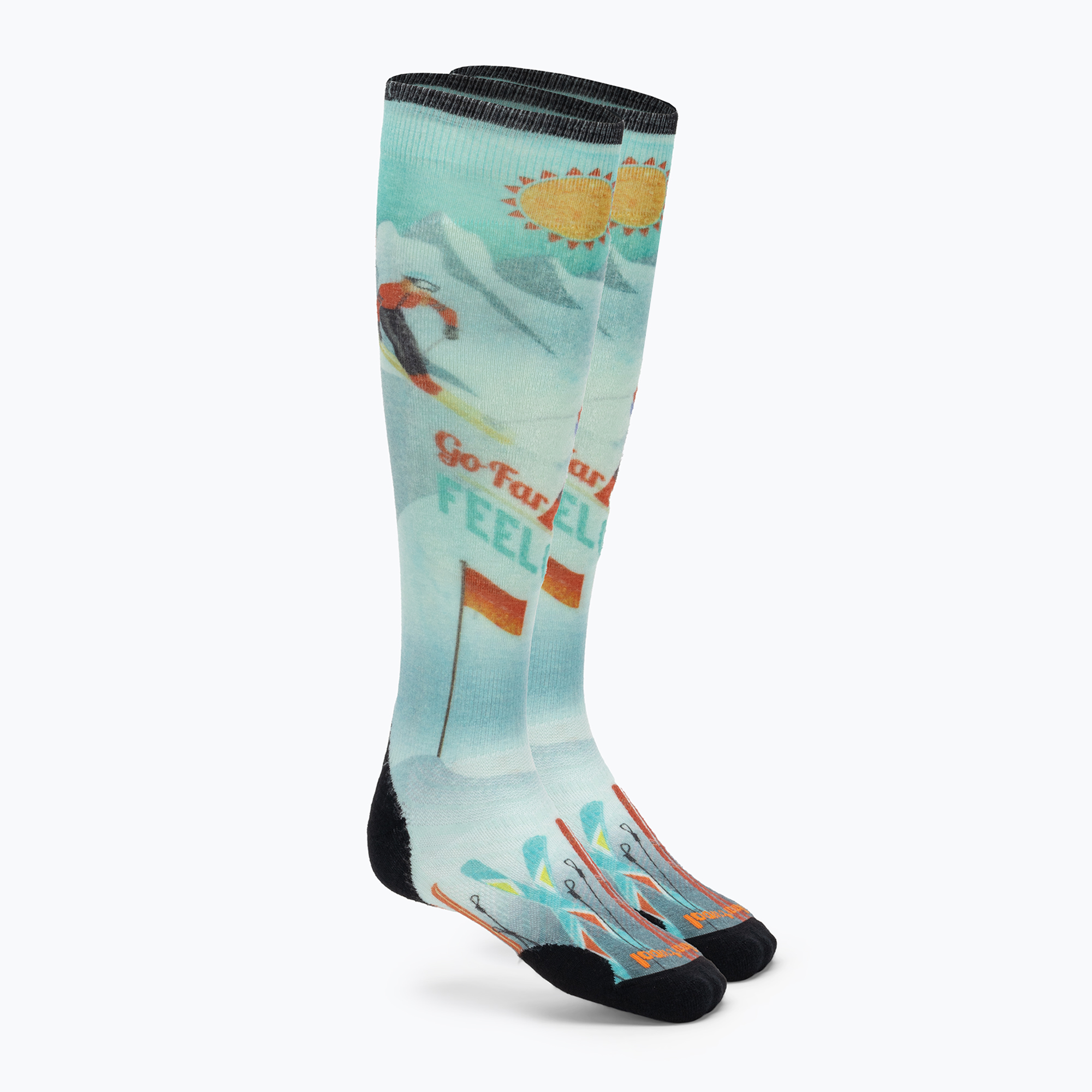 Dámske ponožky Smartwool Ski Targeted Cushion Snow Bunny Print OTC capri (Ski Targeted Cushion Snow Bunny Print OTC)