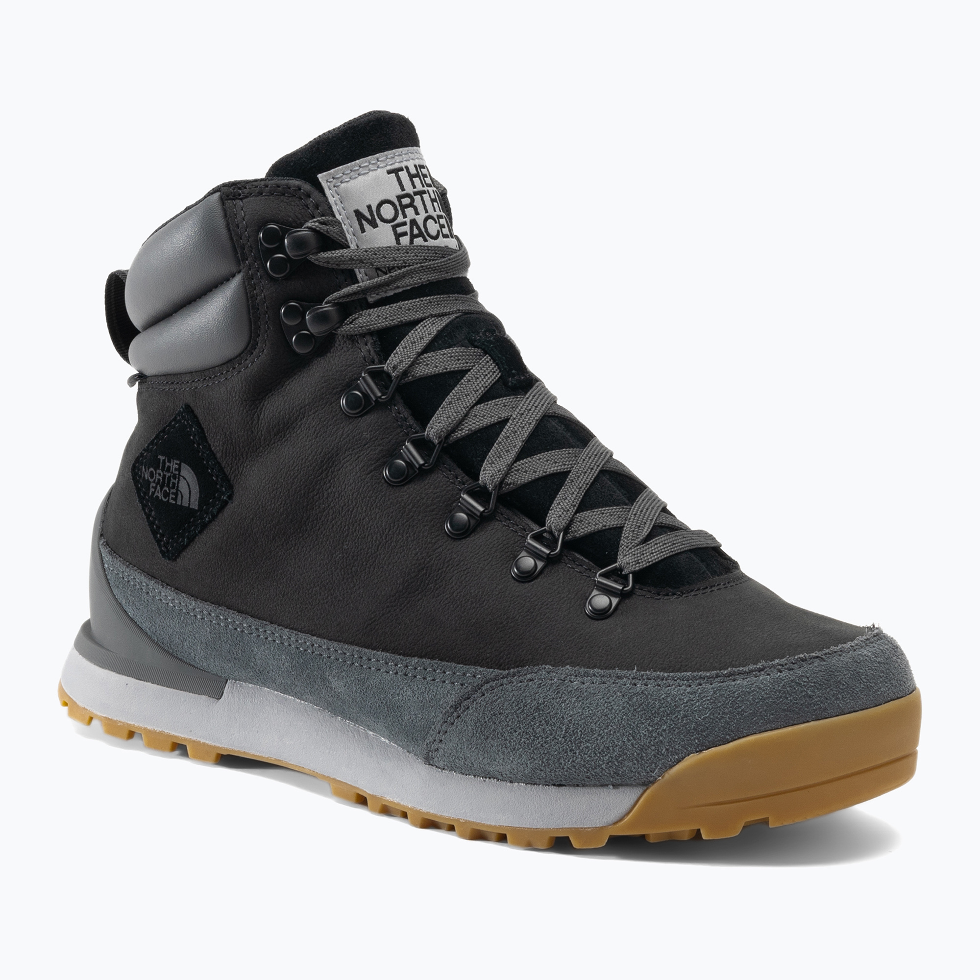 Pánske trekové topánky The North Face Back To Berkeley IV Leather WP black/asphalt grey (Back To Berkeley IV Leather WP NF0A817QKT01)