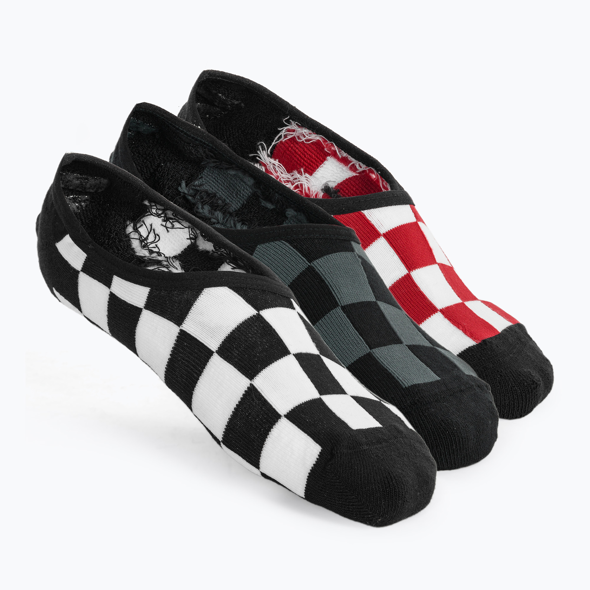 Pánske ponožky Vans Classic No Show 3 páry biele/čierne (Classic No Show VN000F10YB21)
