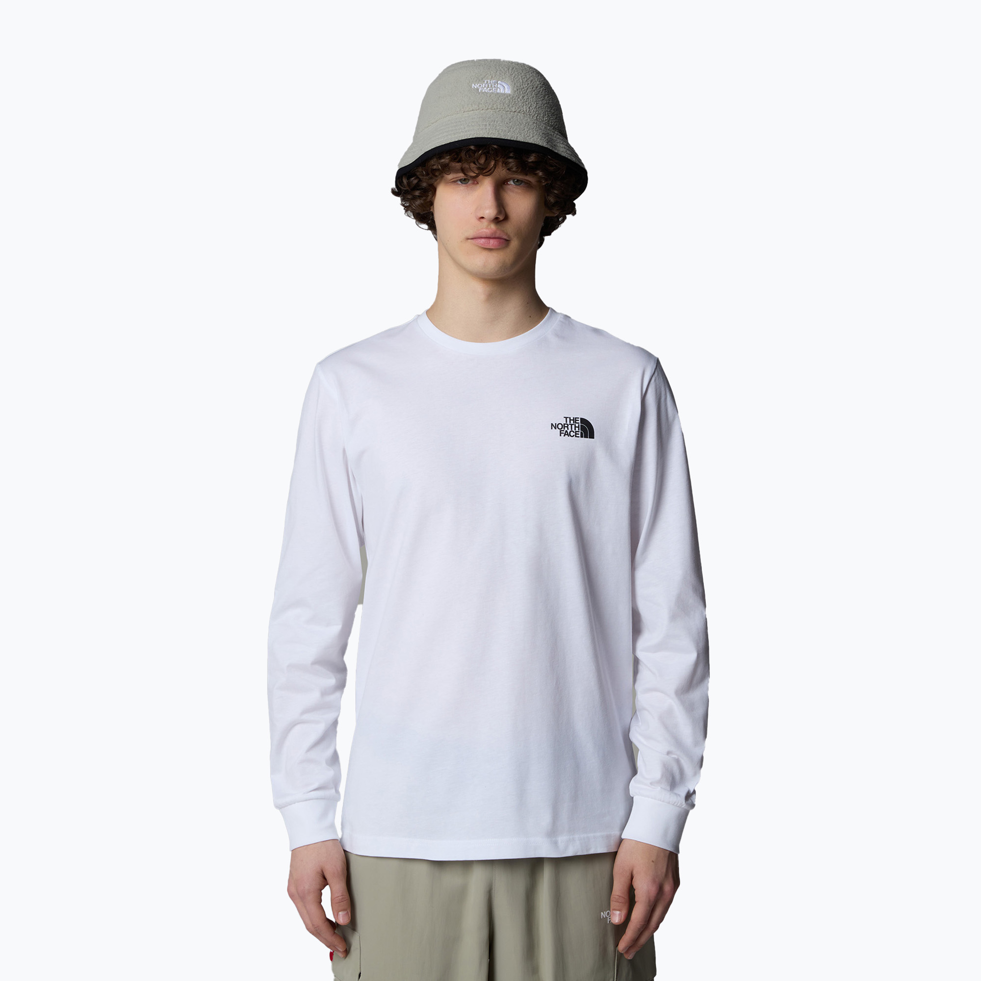 Pánske tričko Longsleeve The North Face Box Nse Tee tnf white (Box Nse Tee NF0A87NNFN41)