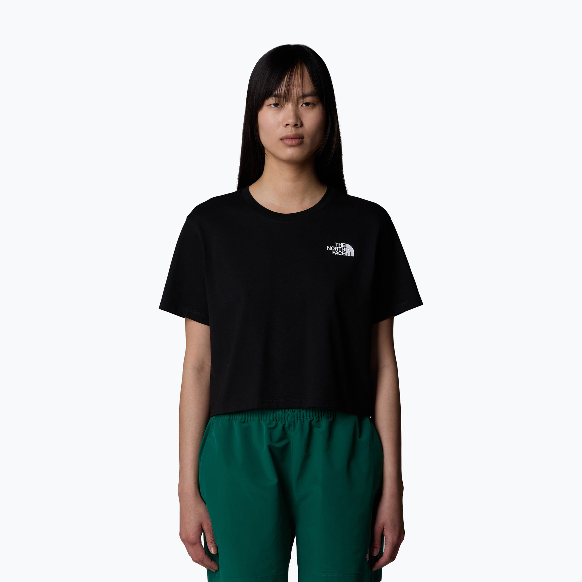 Dámske tričko The North Face dámske tričko Simple Dome Cropped Slim Tee tnf black (Simple Dome Cropped Slim Tee NF0A87U4JK31)