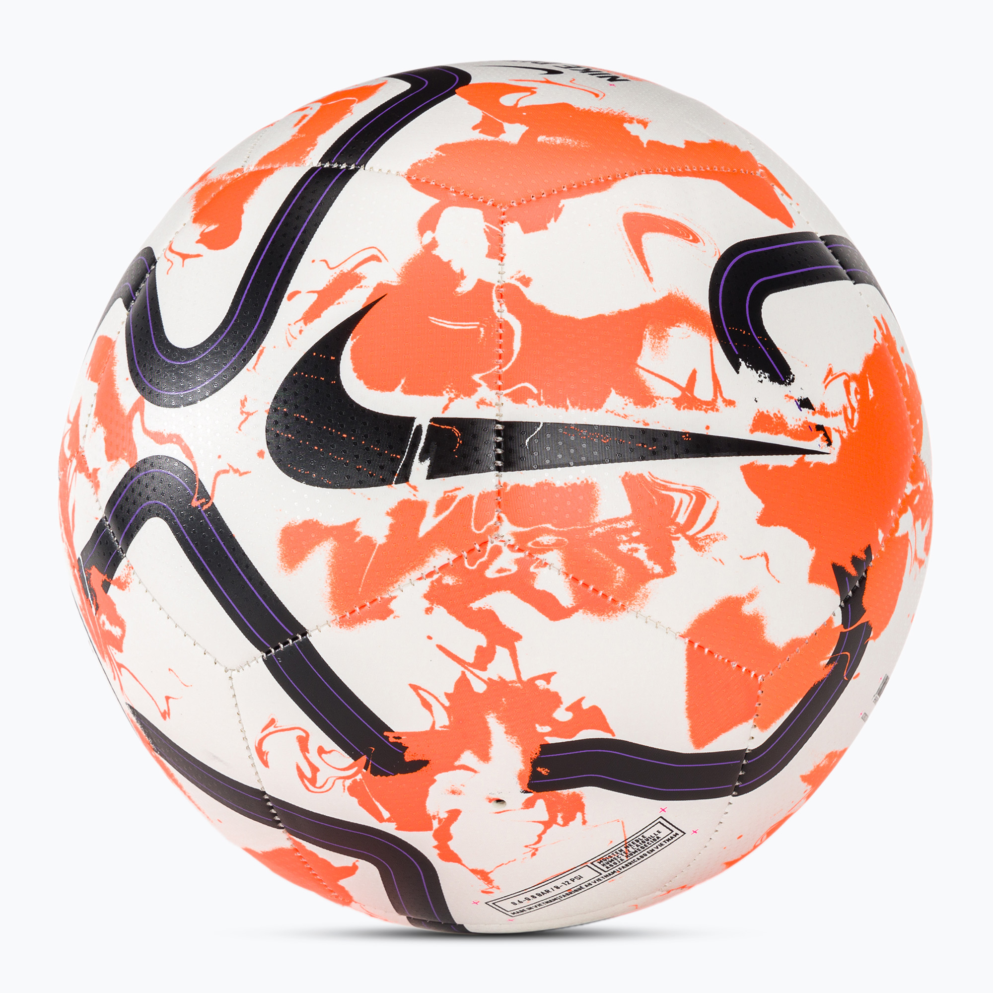 Futbalová lopta Nike Premier League Pitch biela/celkom oranžová/čierna veľkosť 5
